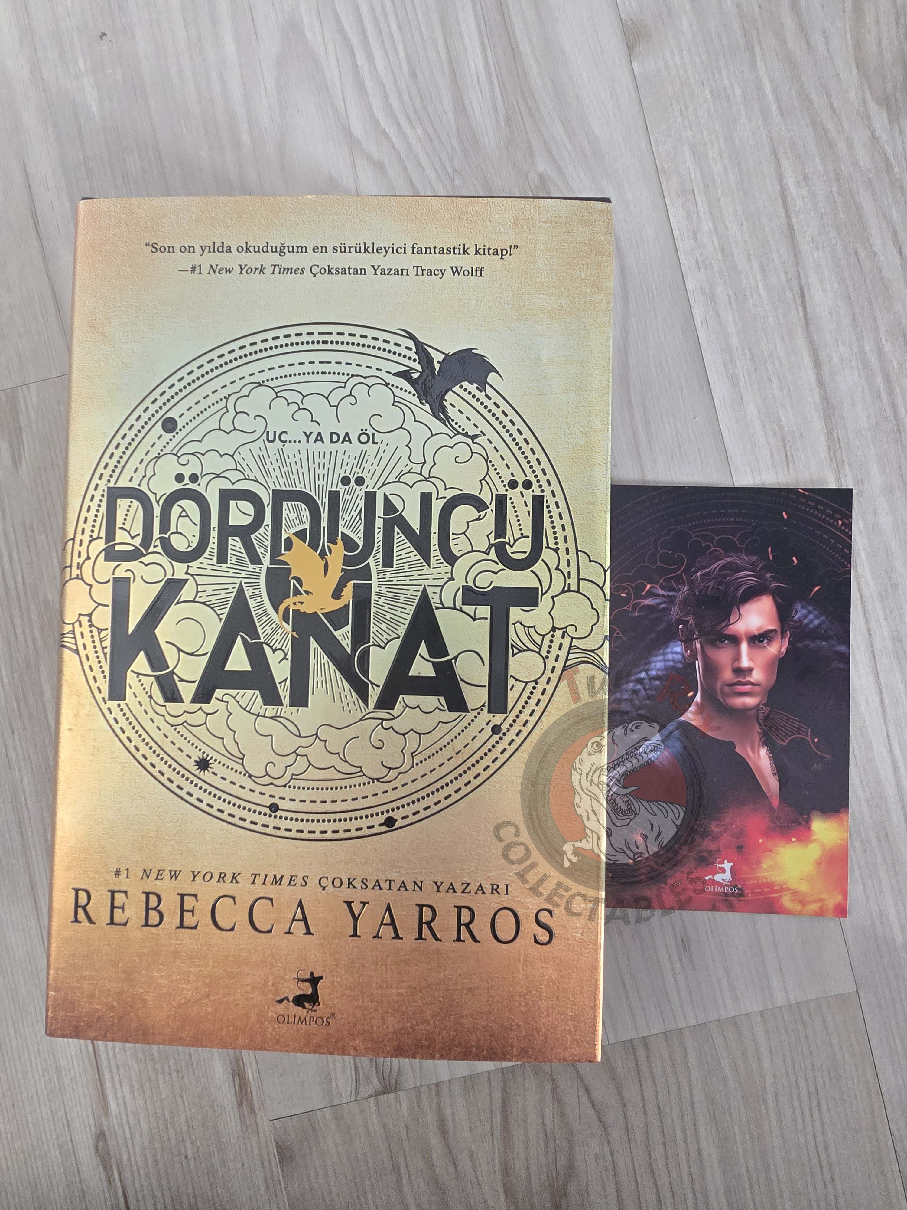 Rebecca Yarros – Fourth Wing 2023 1st HC/DJ Turkish Book Turkey Sprayed edges