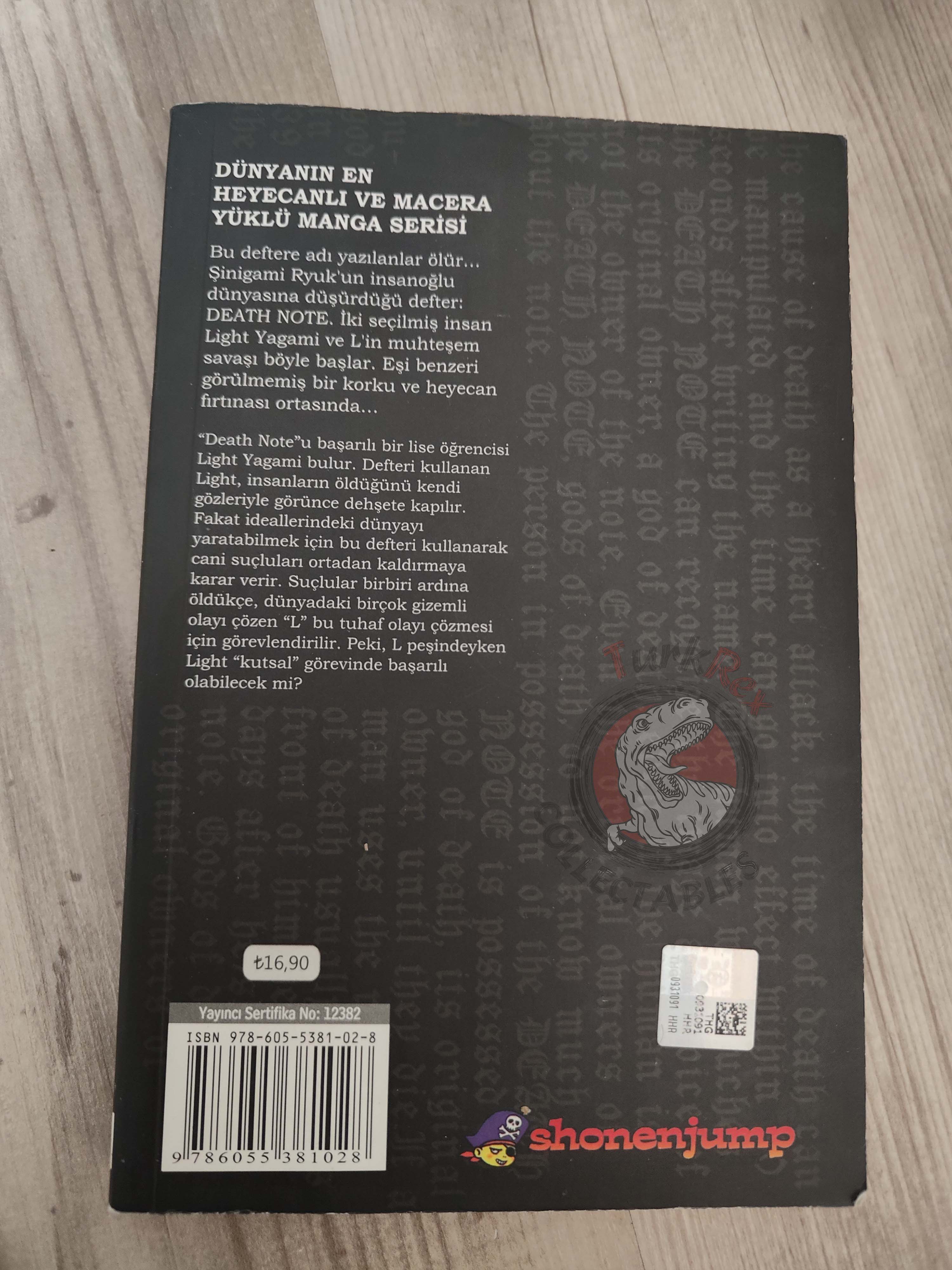 Death Note Volume #1 Turkish Comic Turkey Tsugumi Ohba
