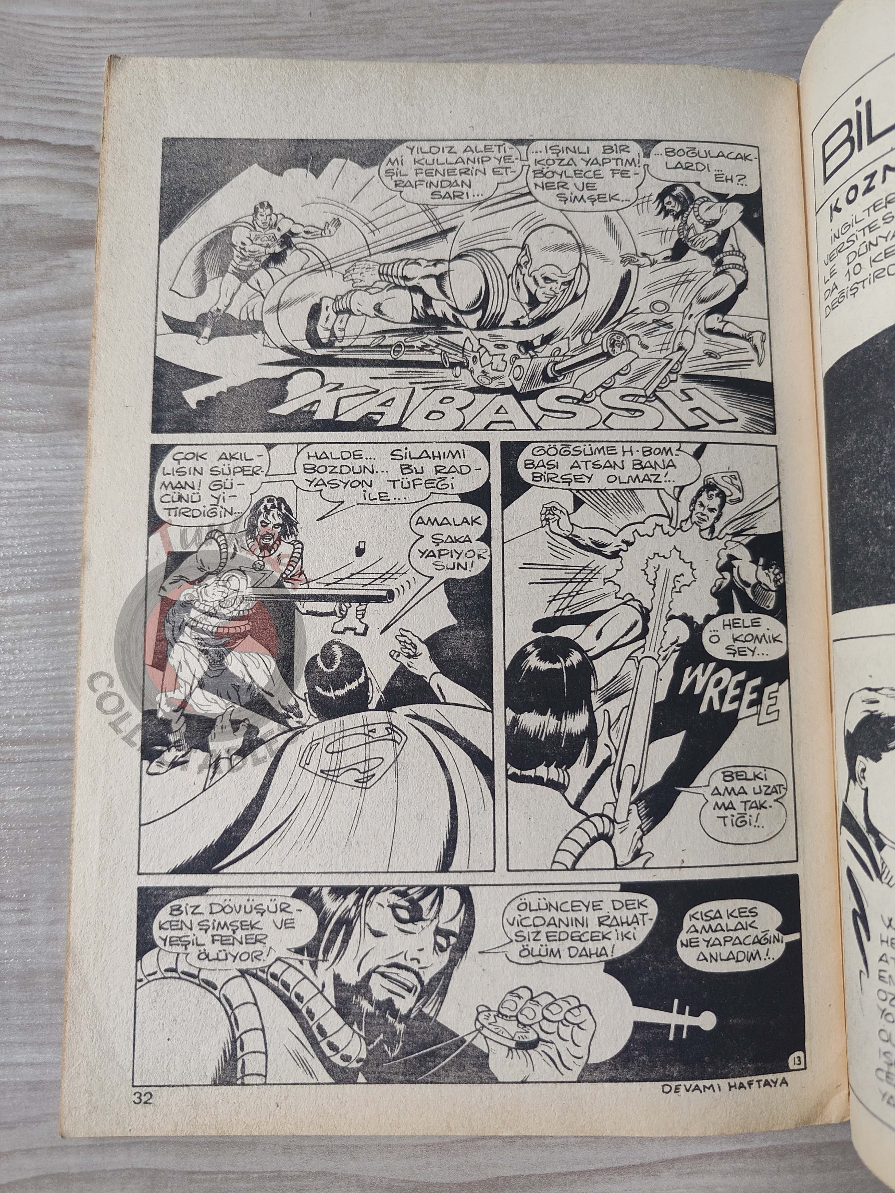 Superman #45 1980 Turkish Comic Turkey #313 #314