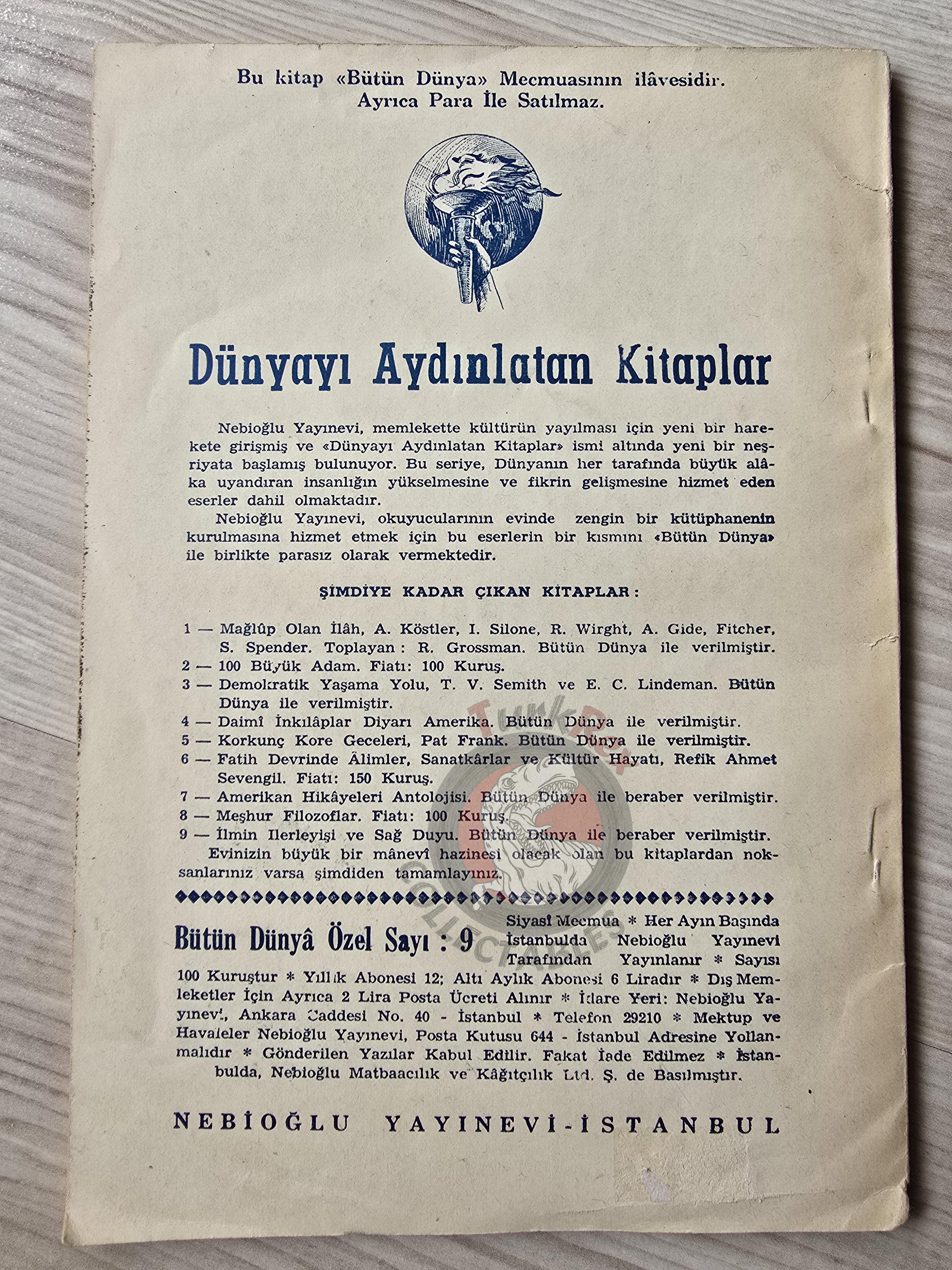 James B. Conant – Science And Common Sense 1951 1st Turkish Book Turkey