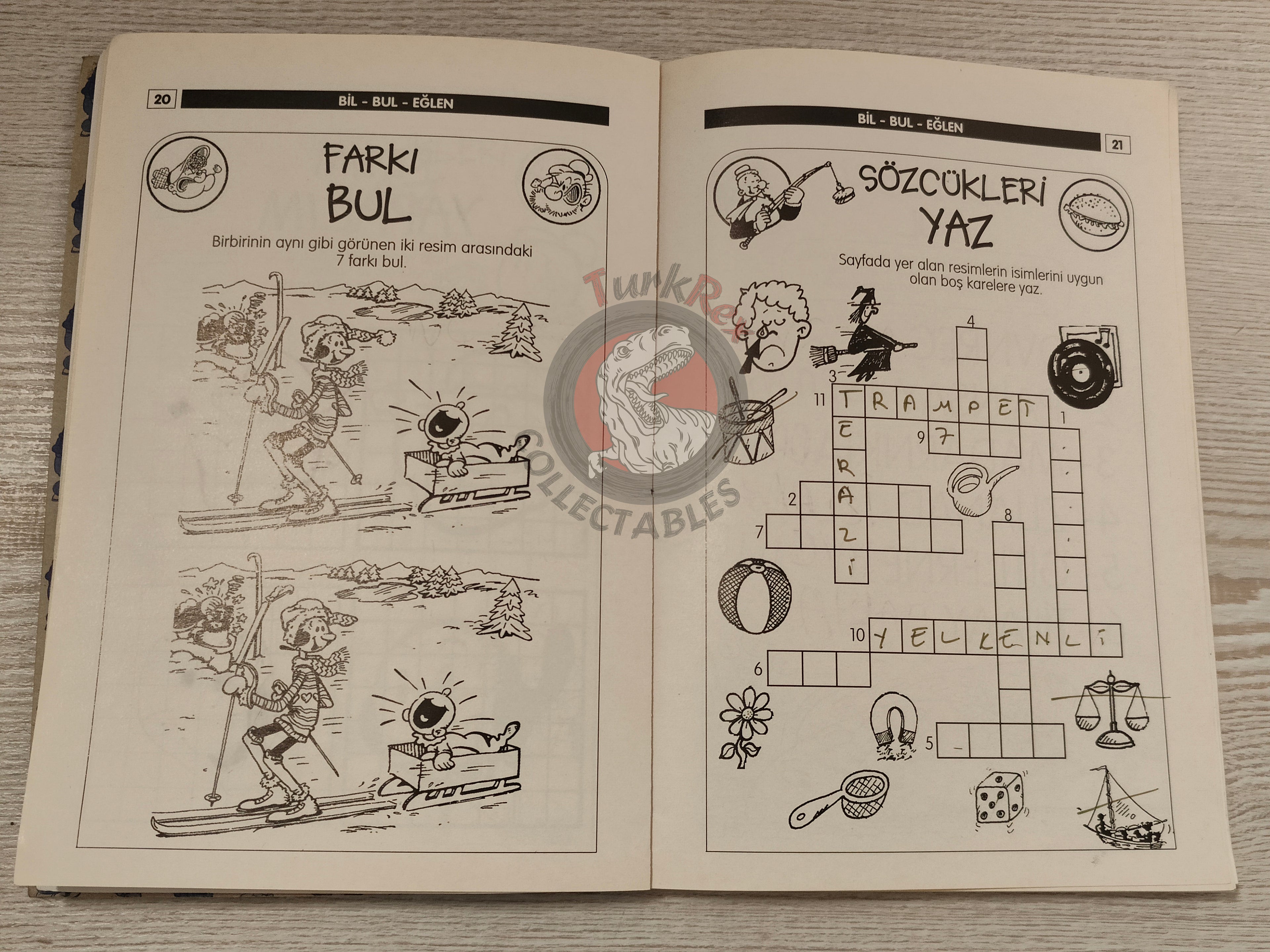 Popeye the Sailor Man Puzzles Games Vol #1 1999 Turkish Comic Turkey Agepresse