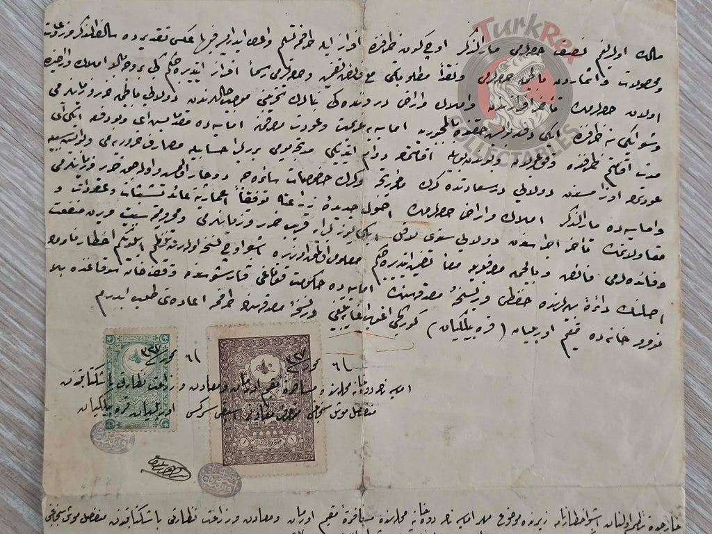 Ottoman 1911 Legal Notice Property Dispute in Amasya Deputy Governor Muş Armenian Citizens Armenia
