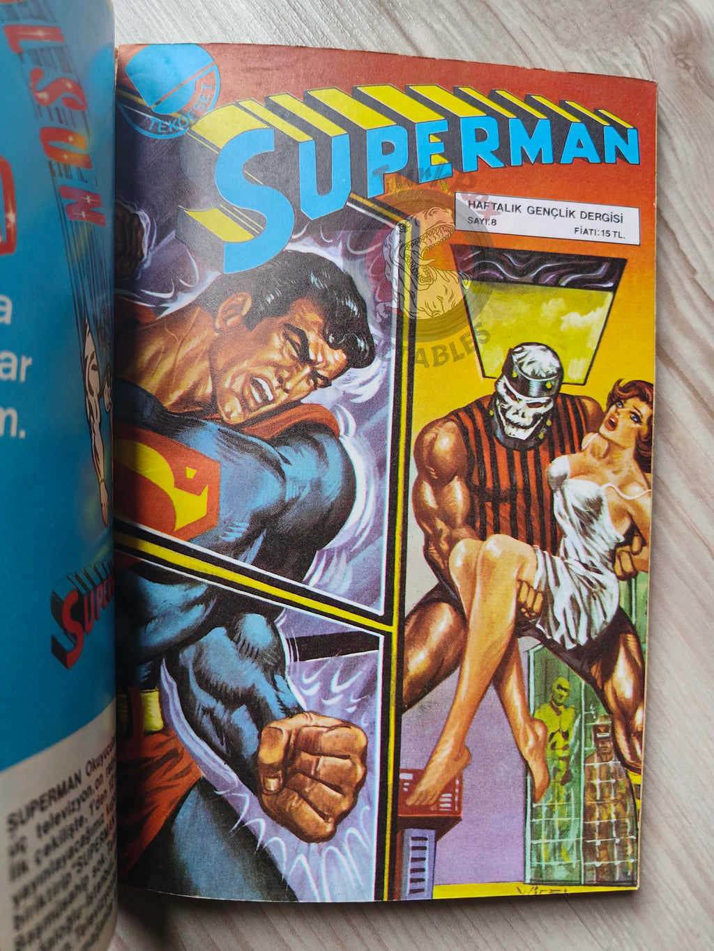 Superman Vol #3 1980s Turkish Comic Turkey #329 #331 #332 Superboy #232