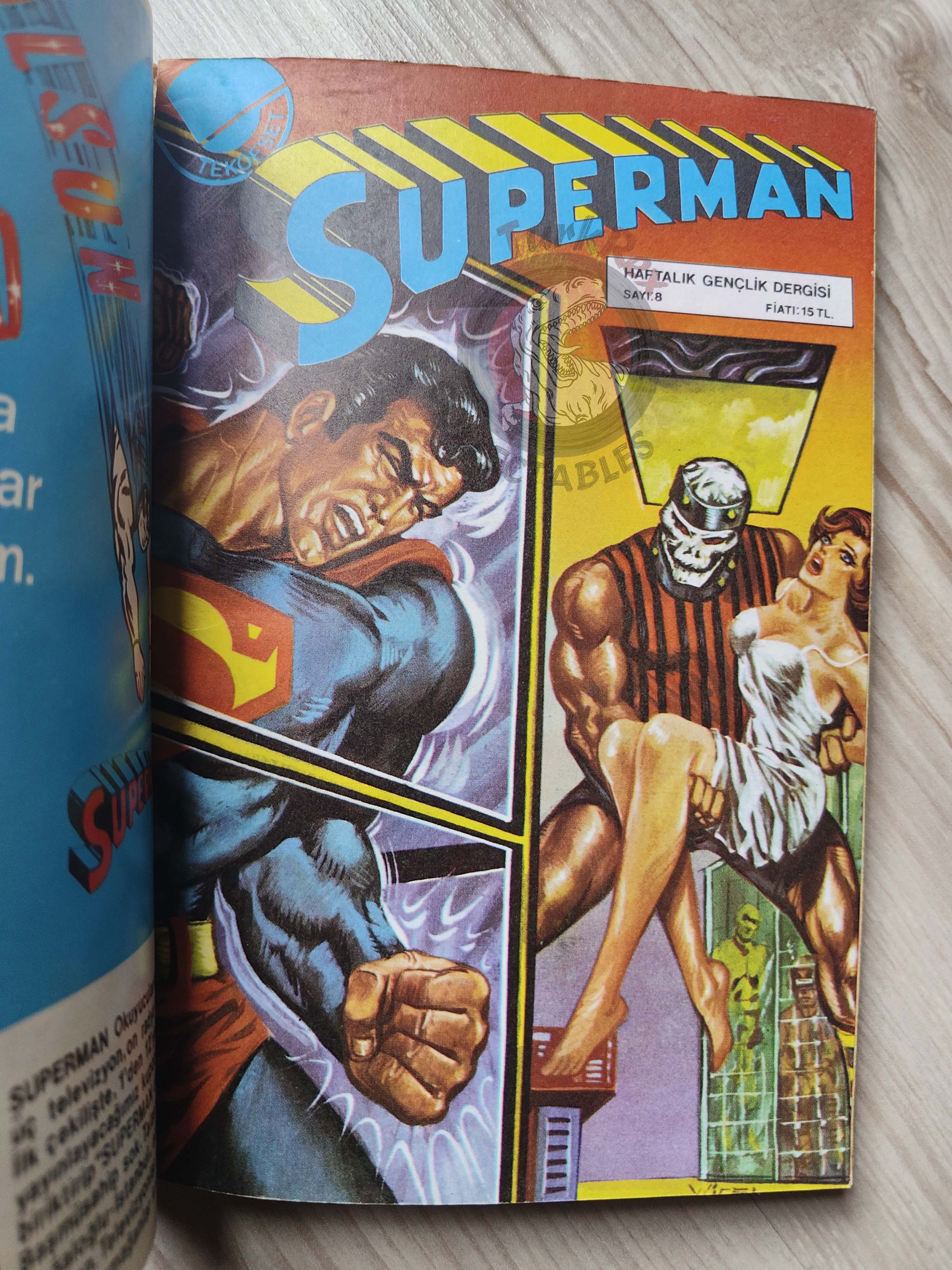 Superman Vol #3 1980s Turkish Comic Turkey #329 #331 #332 Superboy #232