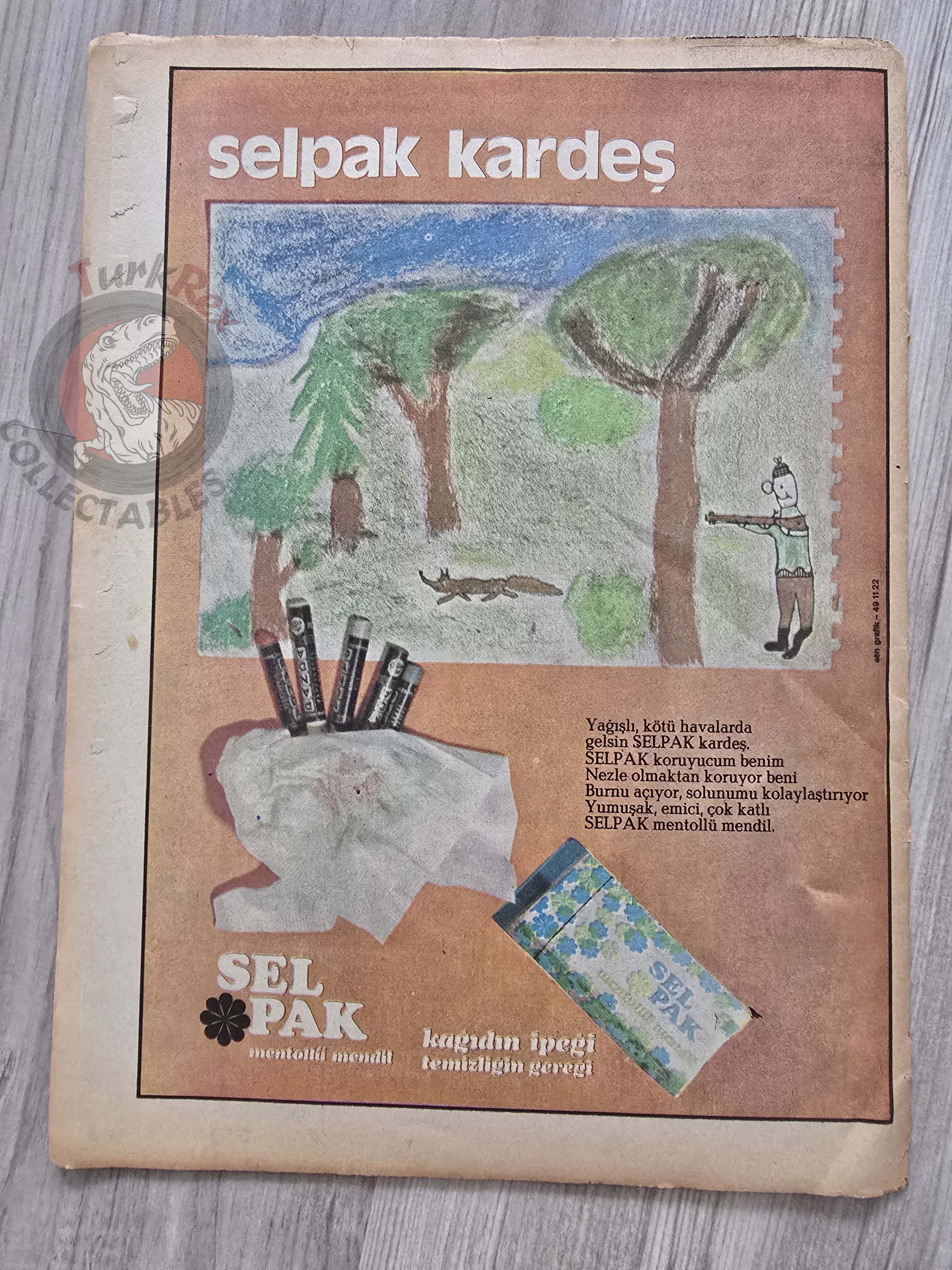 Milliyet Çocuk #72 1974 Turkish Comic Mag Turkey Lucky Luke Michel Vaillant Time is Money Don Quixote
