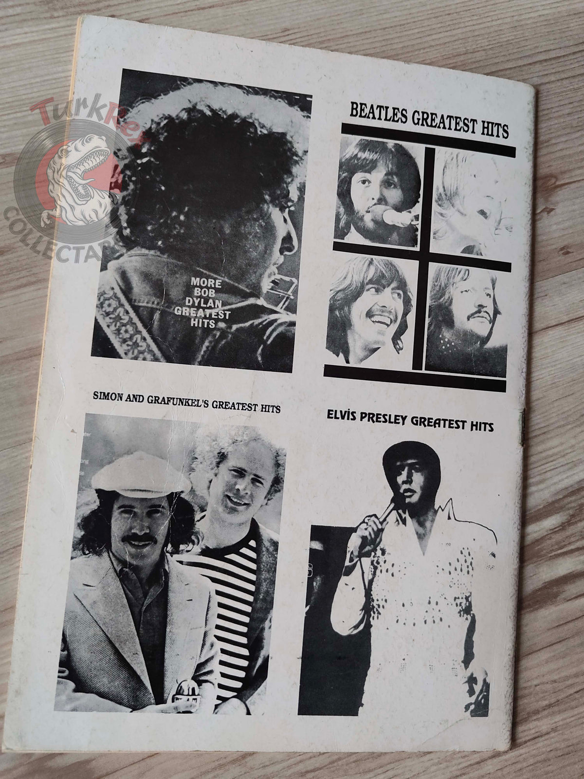 Elvis Presley – Greatest Hits 15 Songs Turkish Vintage Musical Notes Sheet Turkey