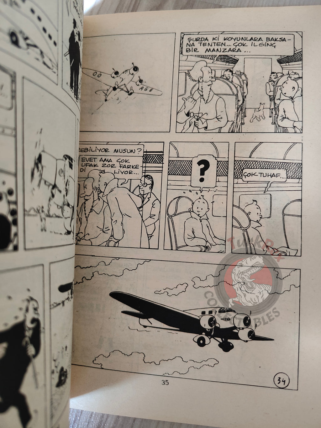 Tintin – King Ottokar's Sceptre early 1980s Turkish Edition Comic Turkey 2