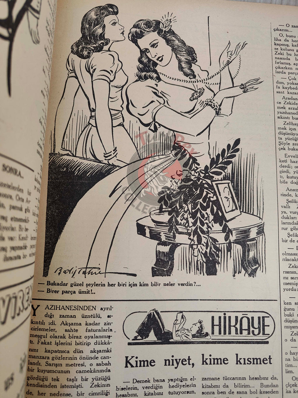 Karikatür 1944 Humor Magazine Turkish Turkey The Invasion Fleet Germany Britain USA WW2 era