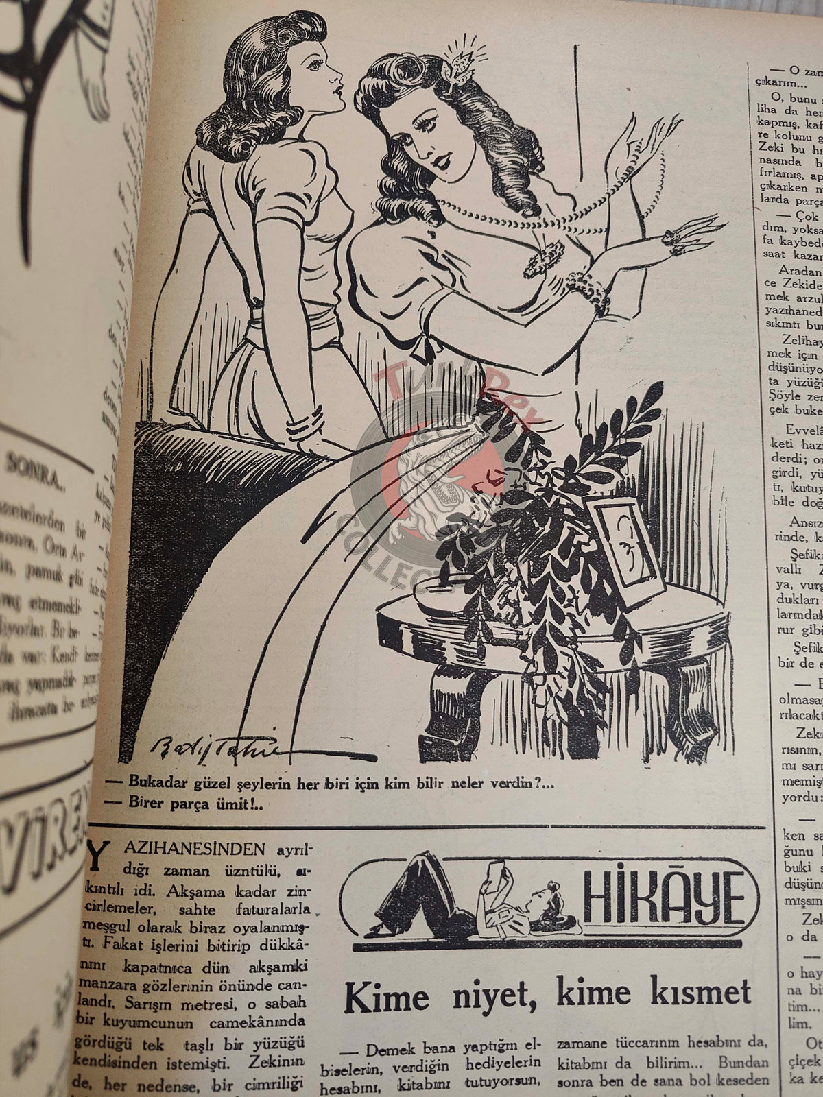 Karikatür 1944 Humor Magazine Turkish Turkey The Invasion Fleet Germany Britain USA WW2 era