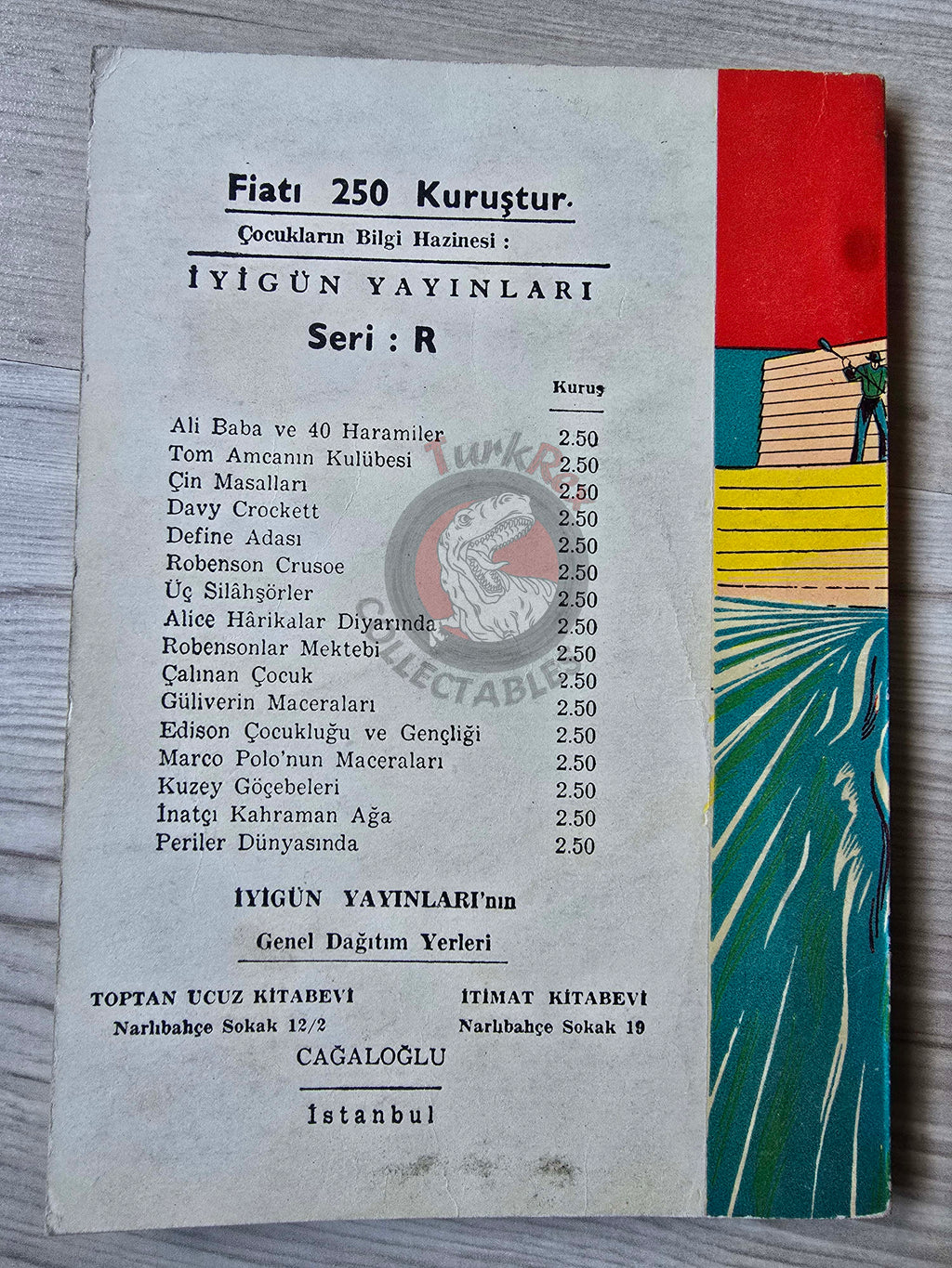 Jean Murray – Davy Crockett  1968 Turkish Book Turkey Illustrated