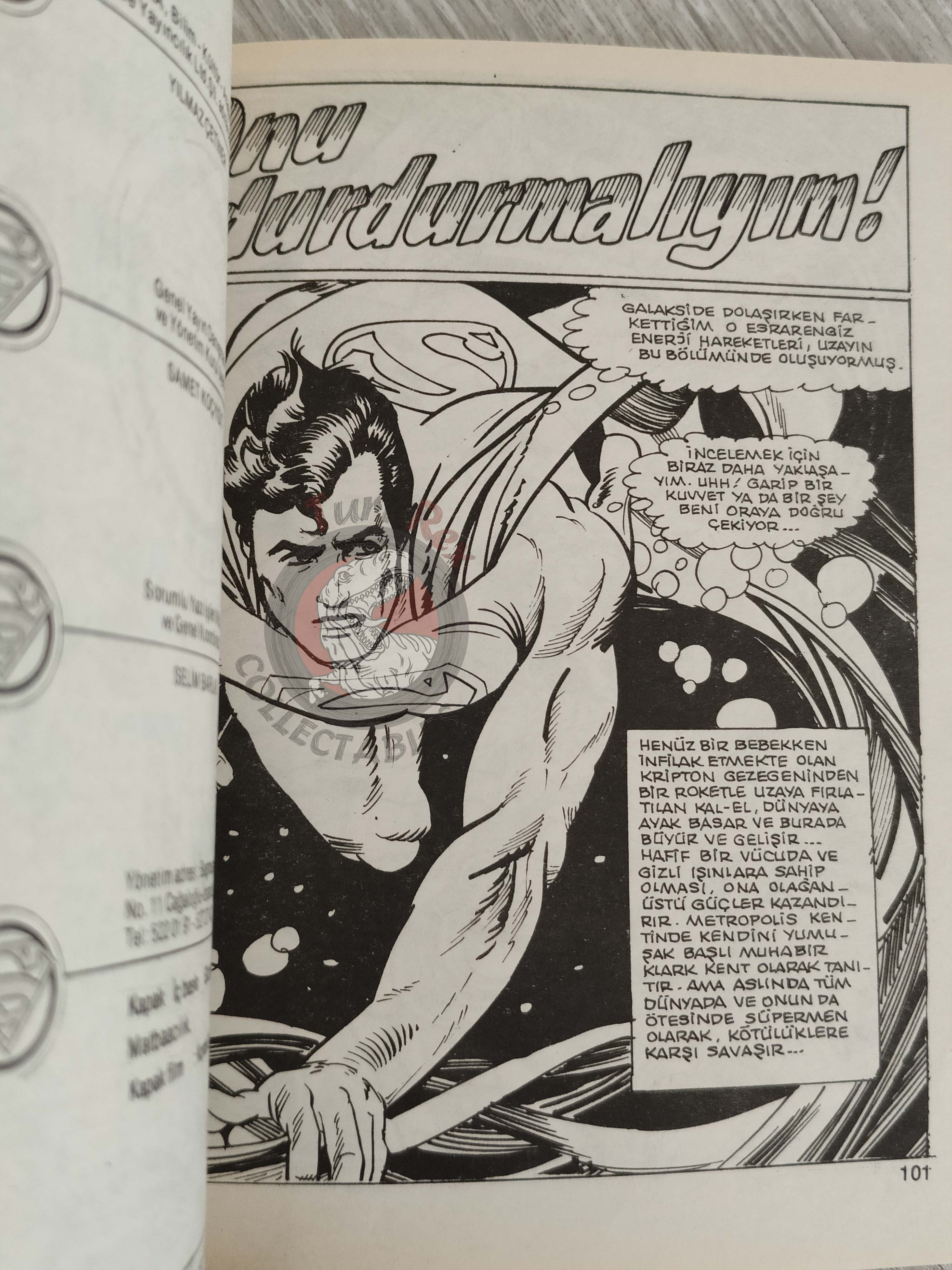 Superman Vol #19 1990 Turkish Comic Turkey Wonder Woman #270  DC Comics Presents #68