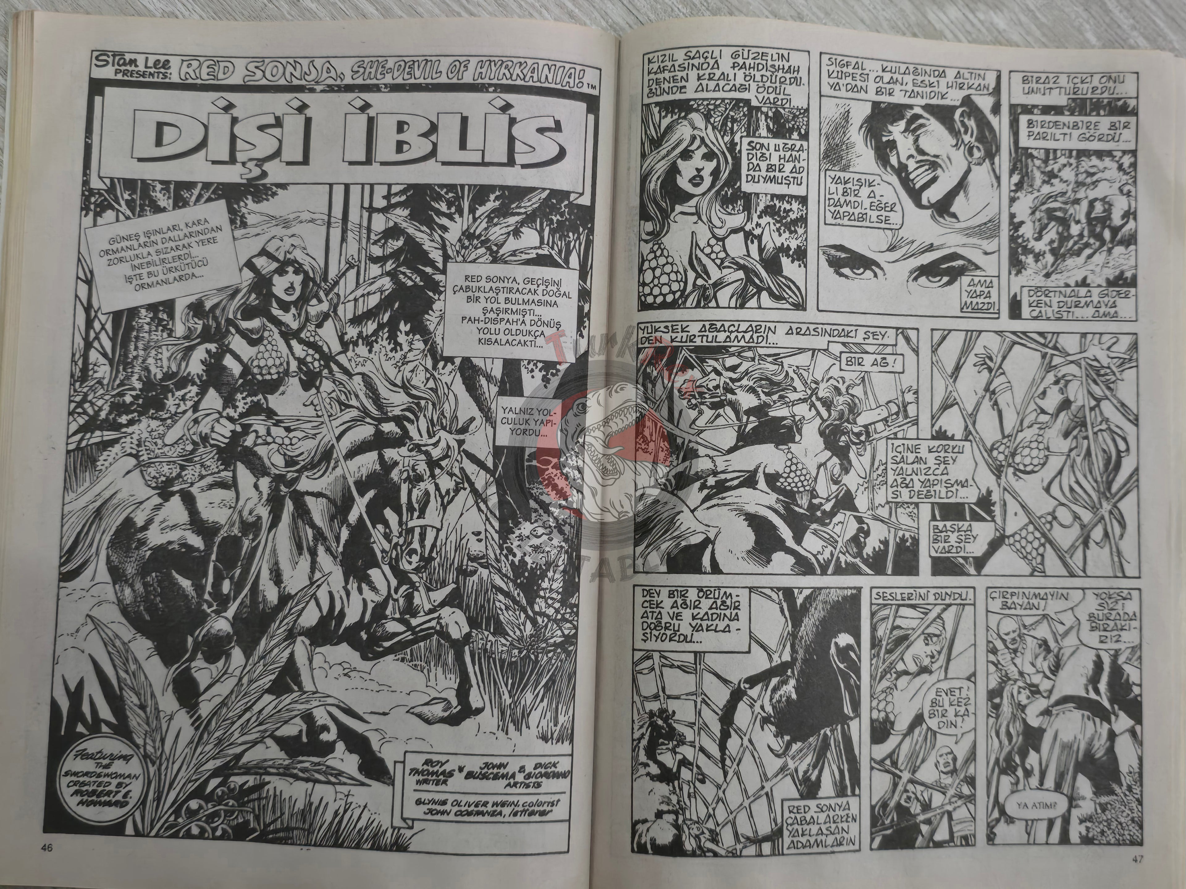 Red Sonja #1 2000 Turkish Comic Turkey Cover #1 Conan the Barbarian #24 #48 Ssoc #78