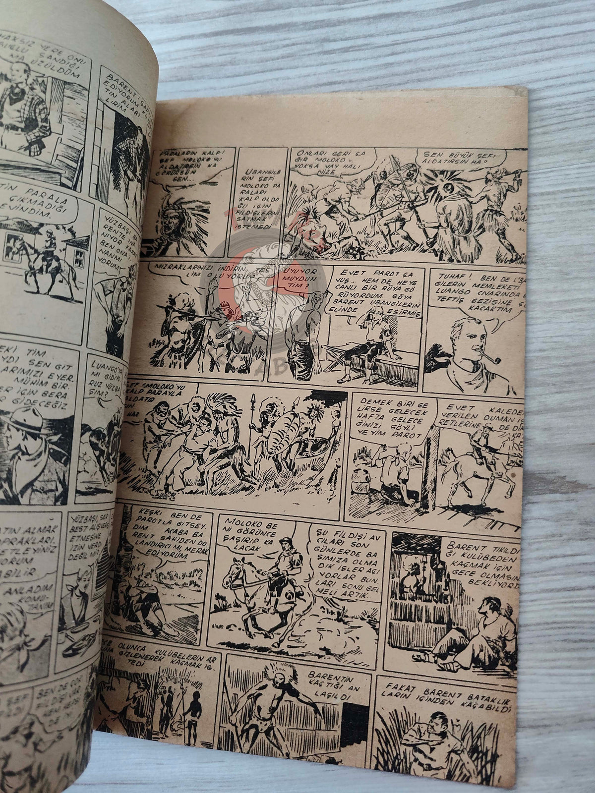 1001 Roman 1944 Tim Tyler’s Luck Turkish Comic Mag Turkey