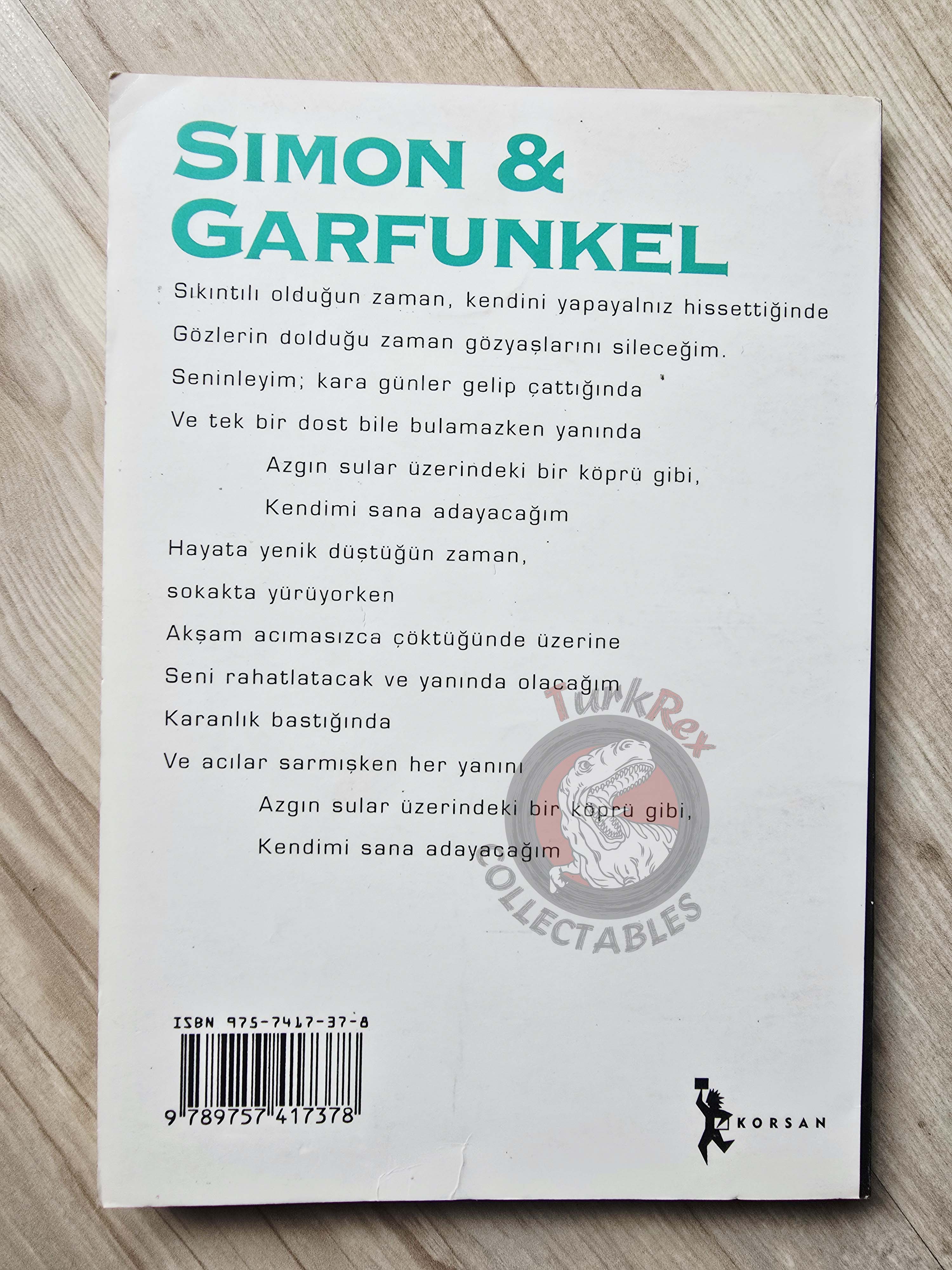 Simon and Garfunkel Biography Book 1994 1st by Turkish Writer Book Turkey