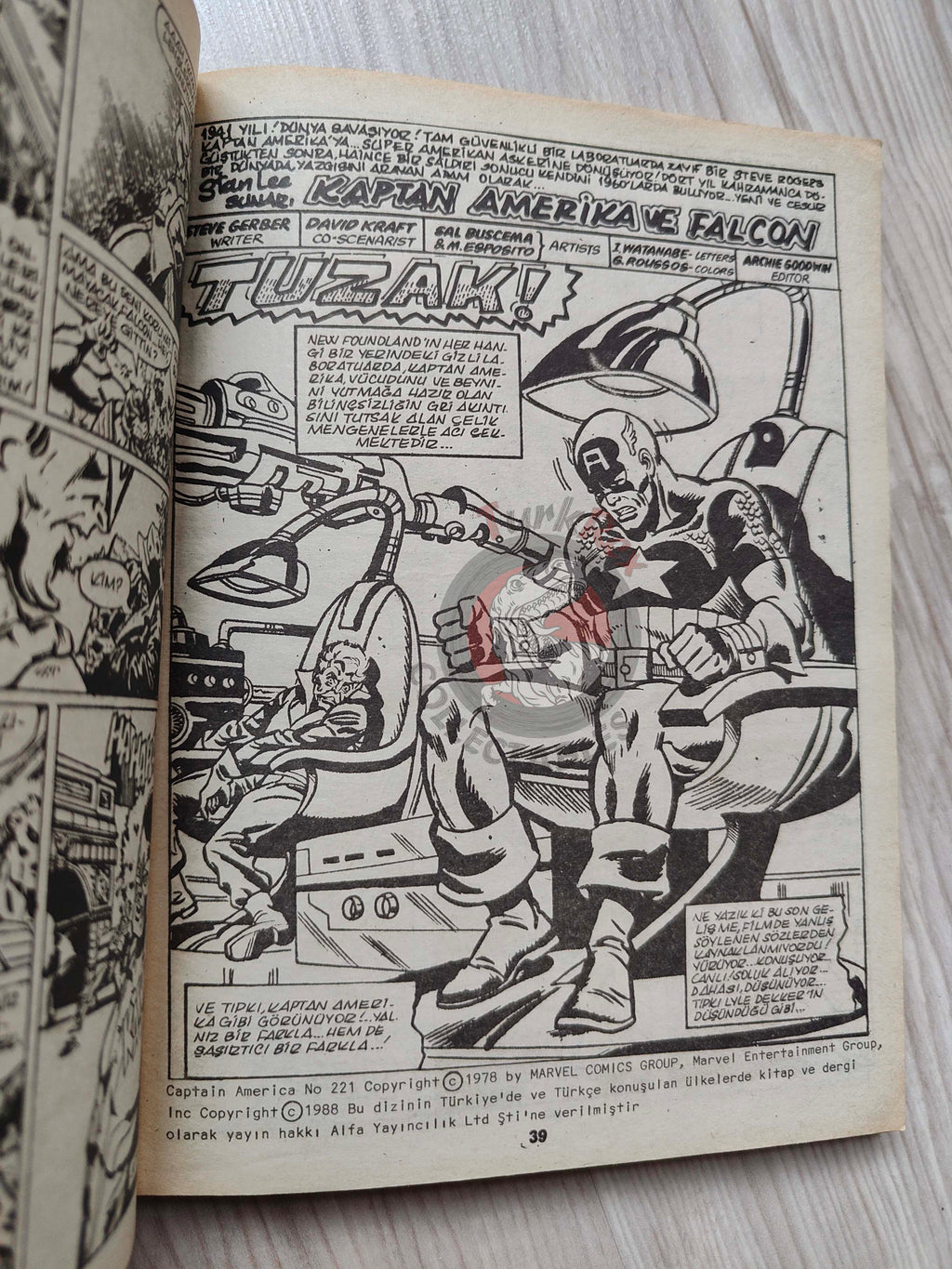 Captain America – Volume 9 1989 Turkish Comic Turkey Falcon