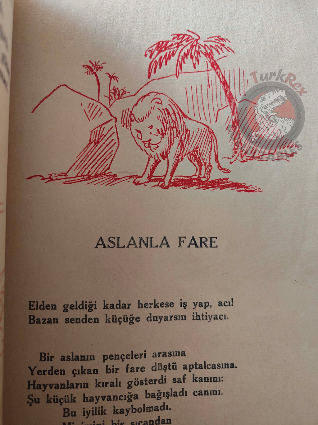 Jean de La Fontaine – Stories from Fables 1934 Turkish Book Turkey Illustrated
