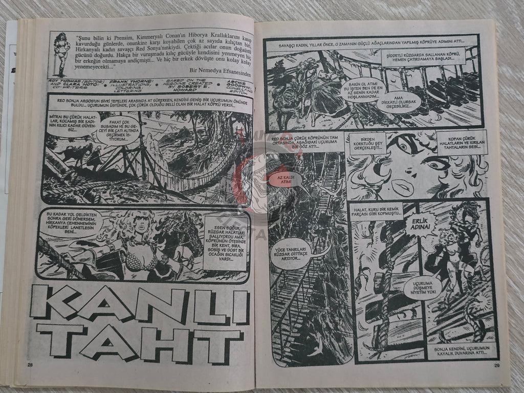 Red Sonja #7 2000 Turkish Comic Turkey vol 1 #6 #7 #8