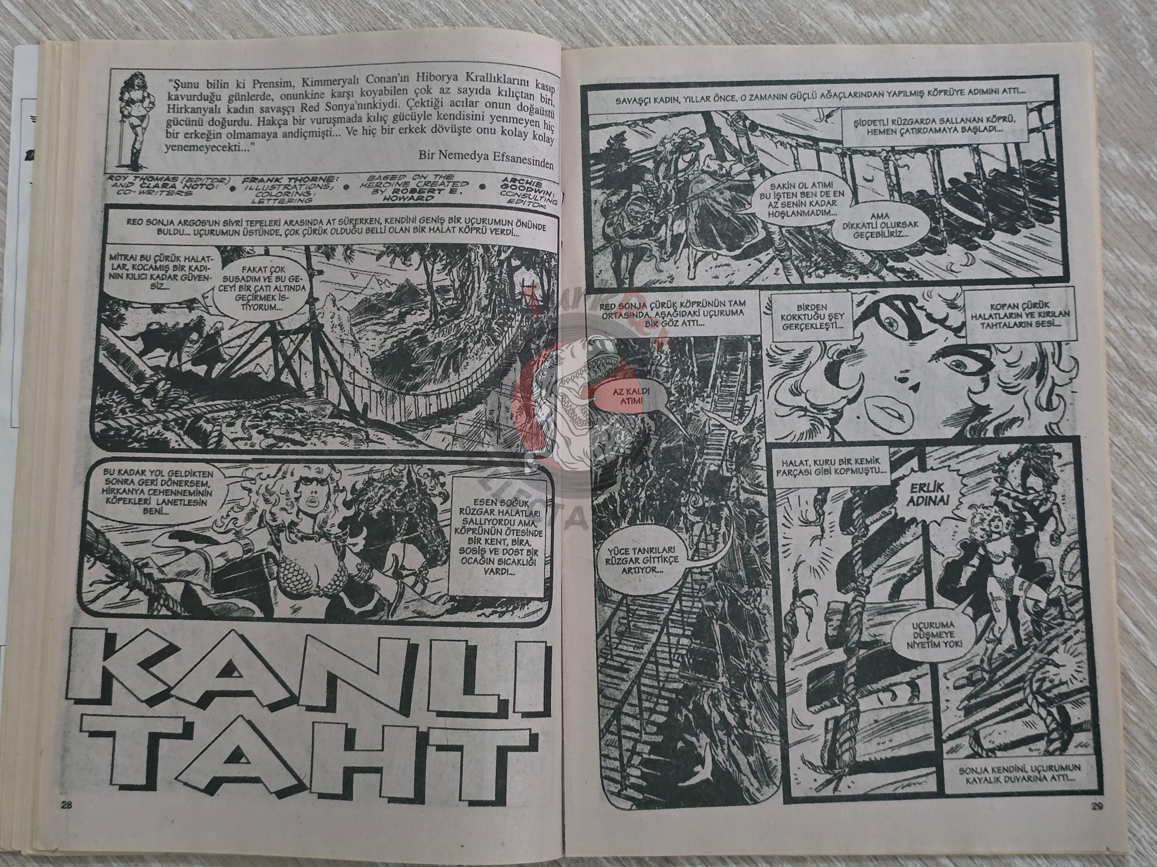 Red Sonja #7 2000 Turkish Comic Turkey vol 1 #6 #7 #8
