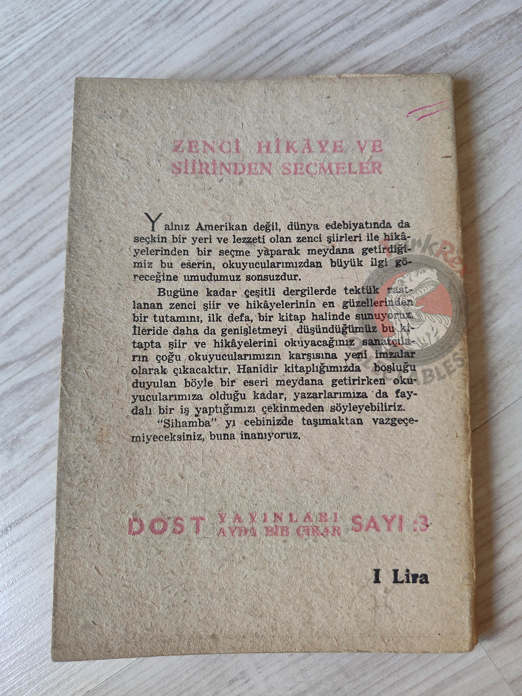 Sihamba – Black Stories and Poems 1957 1st Turkish Book Turkey Richard Wright Langston Hughes