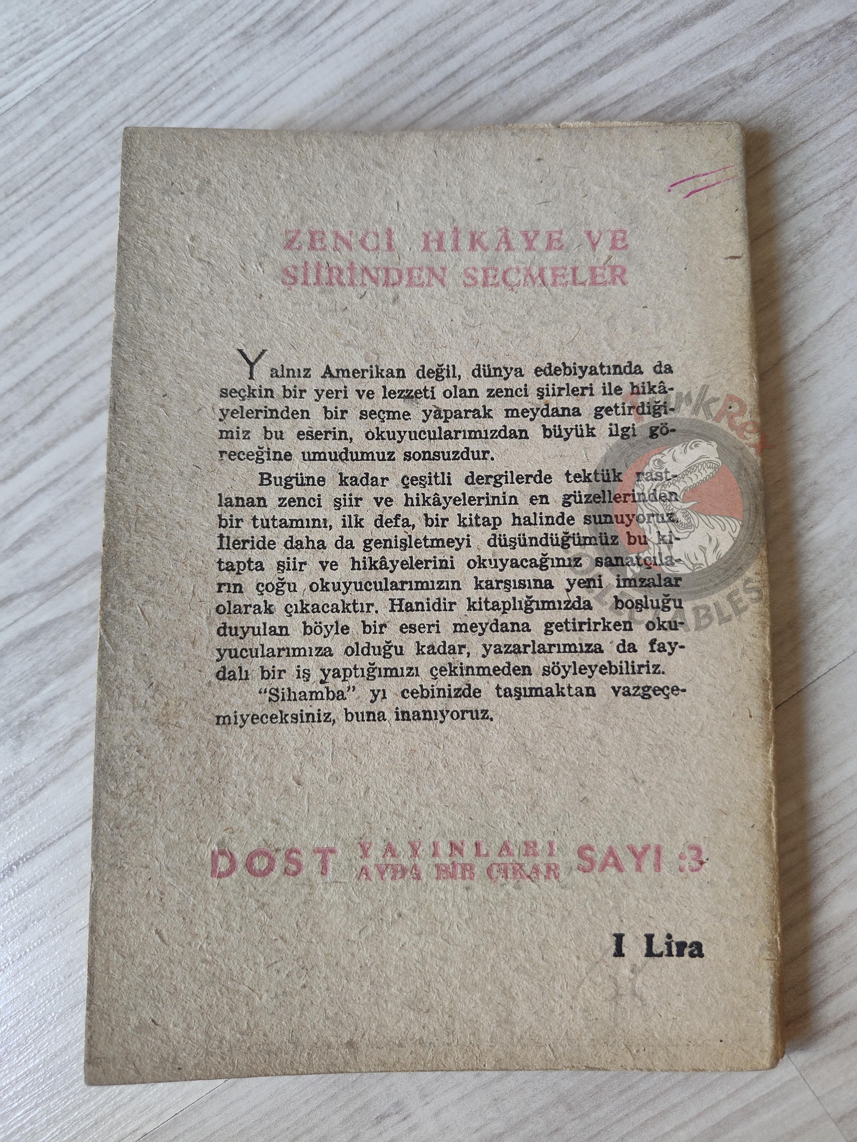 Sihamba – Black Stories and Poems 1957 1st Turkish Book Turkey Richard Wright Langston Hughes