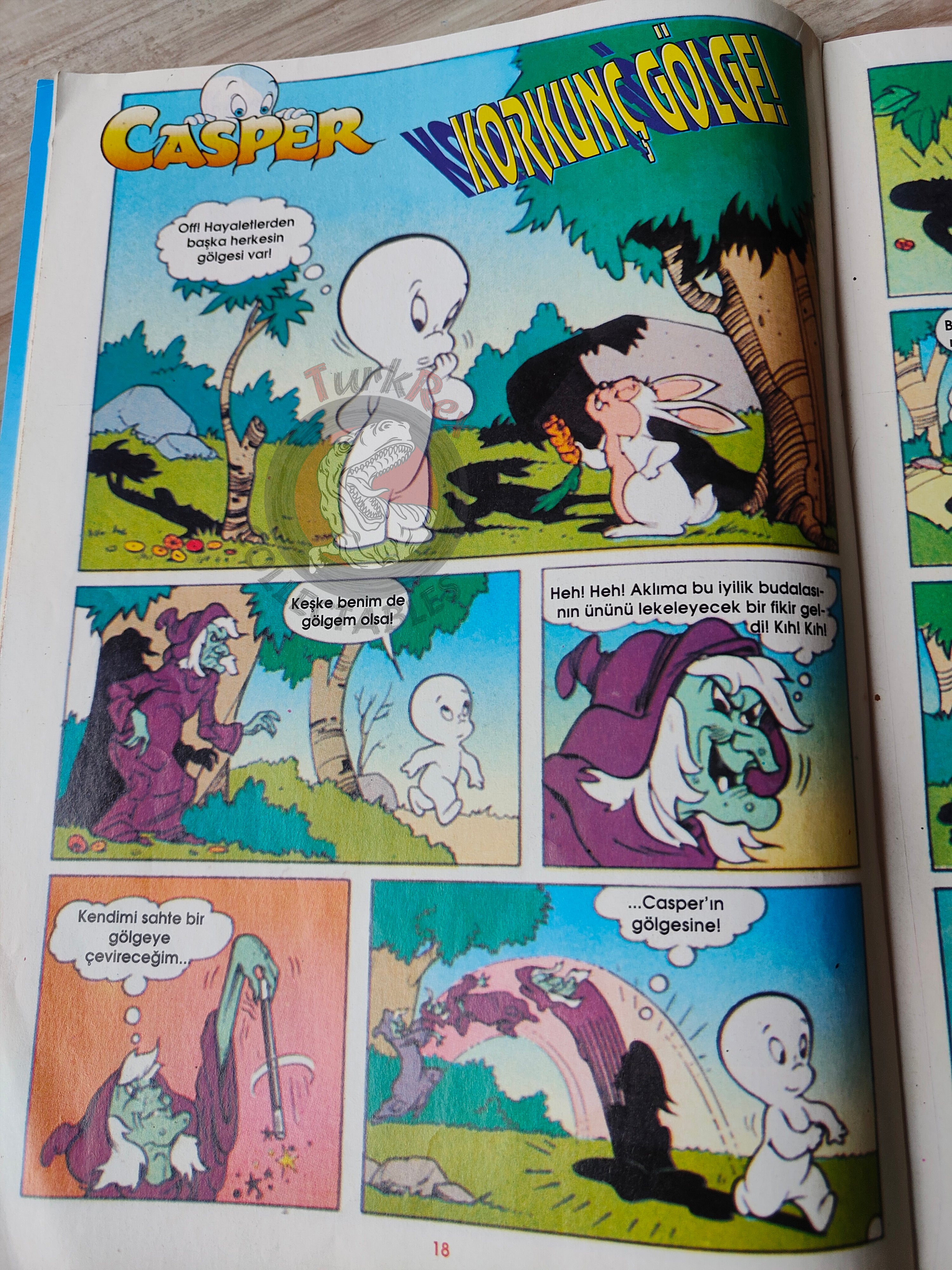 Casper the Friendly Ghost Magazine – Issue #18 1997 Turkish Comic Turkey