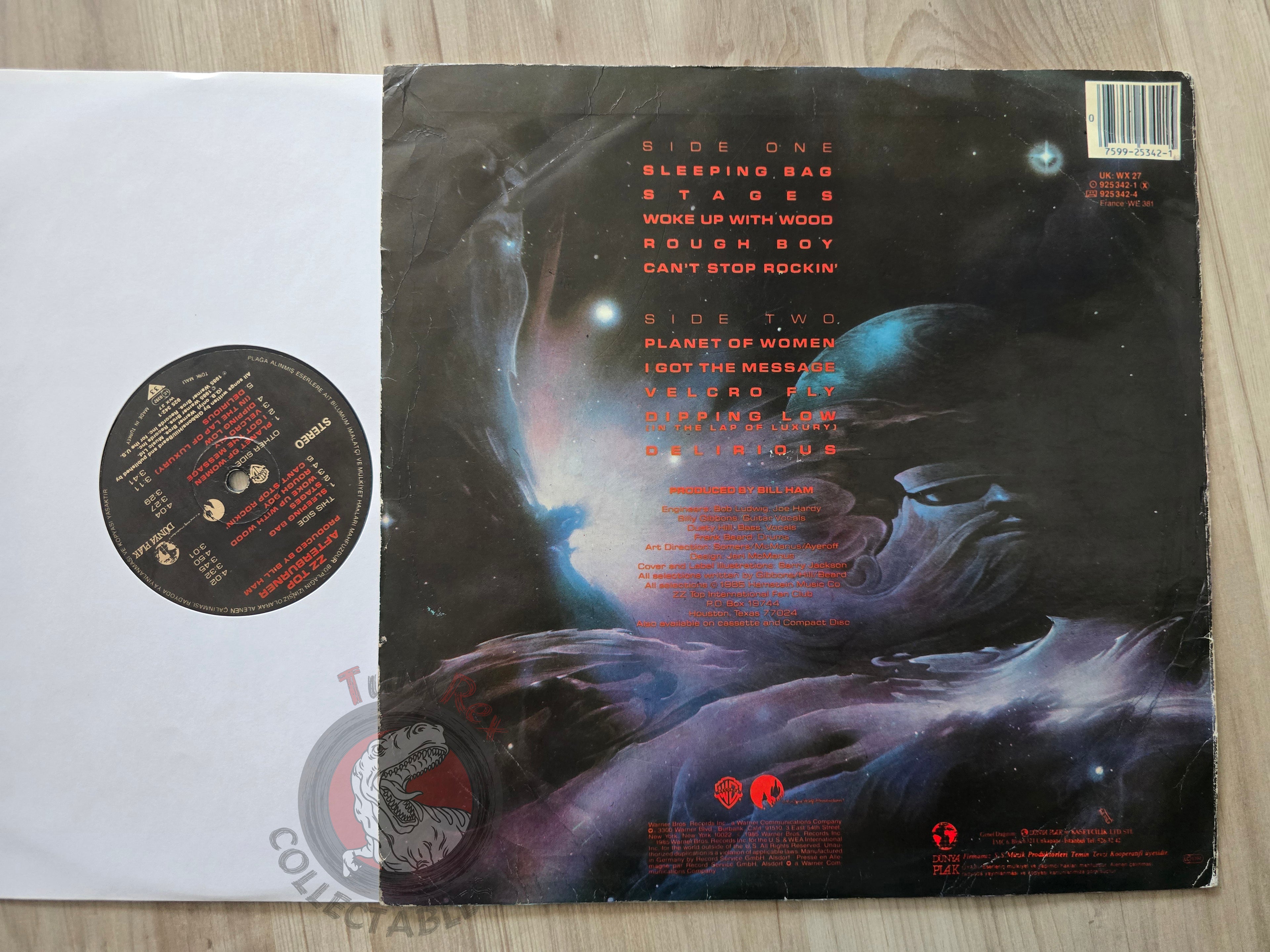 ZZ Top – Afterburner Turkish Pressing Vinyl Turkey Edition