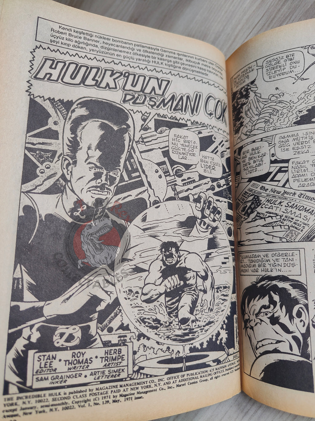 Hulk #12 1988 Turkish Comic Turkey cover #12 #139