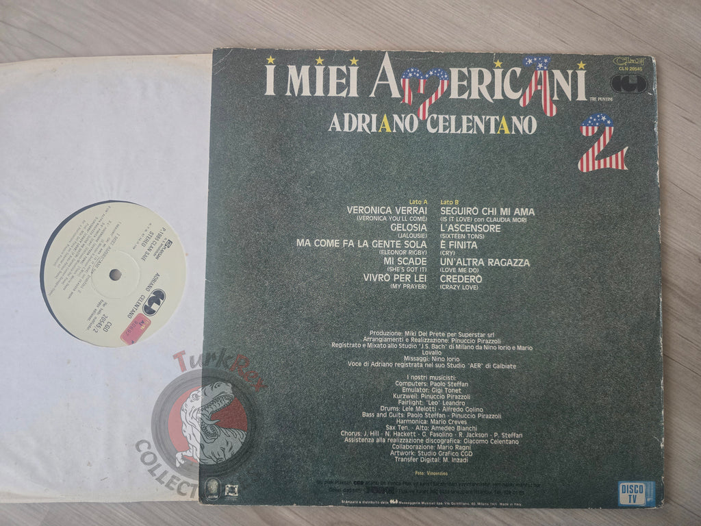 Adriano Celentano –  I Miei Americani 2 Turkish Pressing Vinyl Turkey Edition