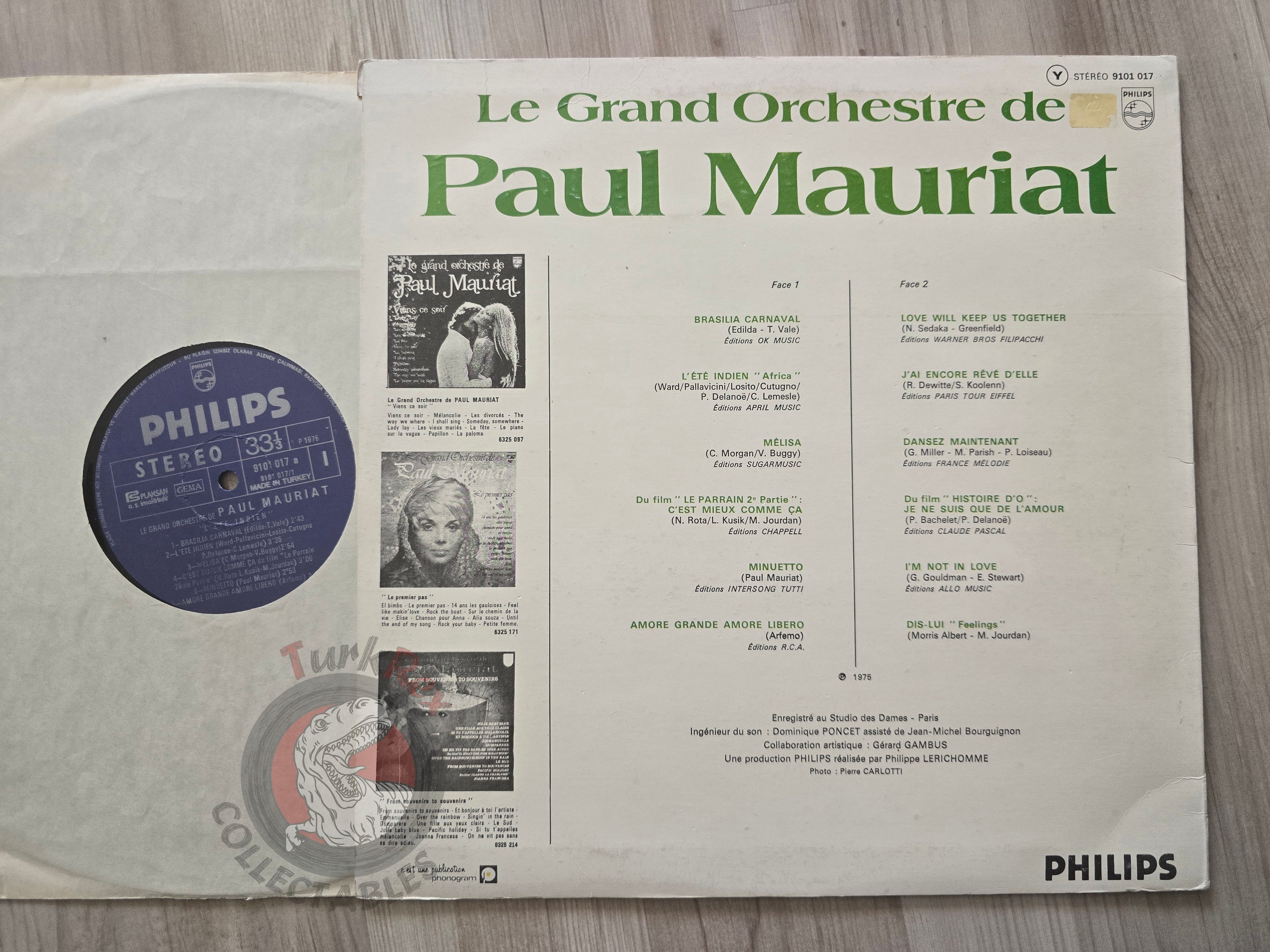 Paul Mauriat – L'été Indien Turkish Pressing Vinyl Turkey Edition