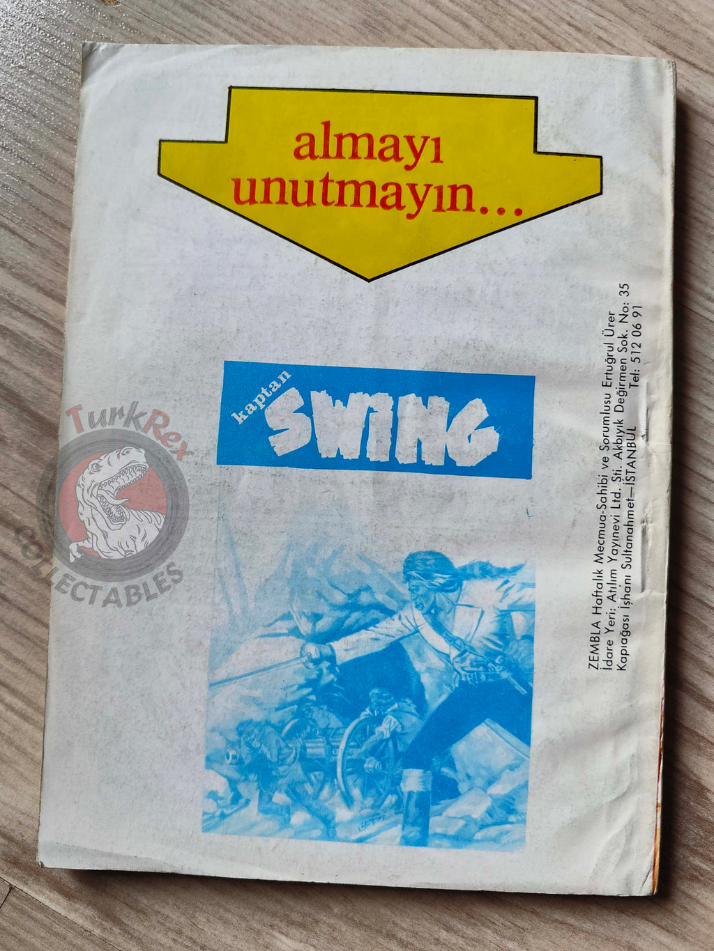 Zembla #49 80s Turkish Comic Turkey Marcel Navarro Augusto Pedrazza Pampa