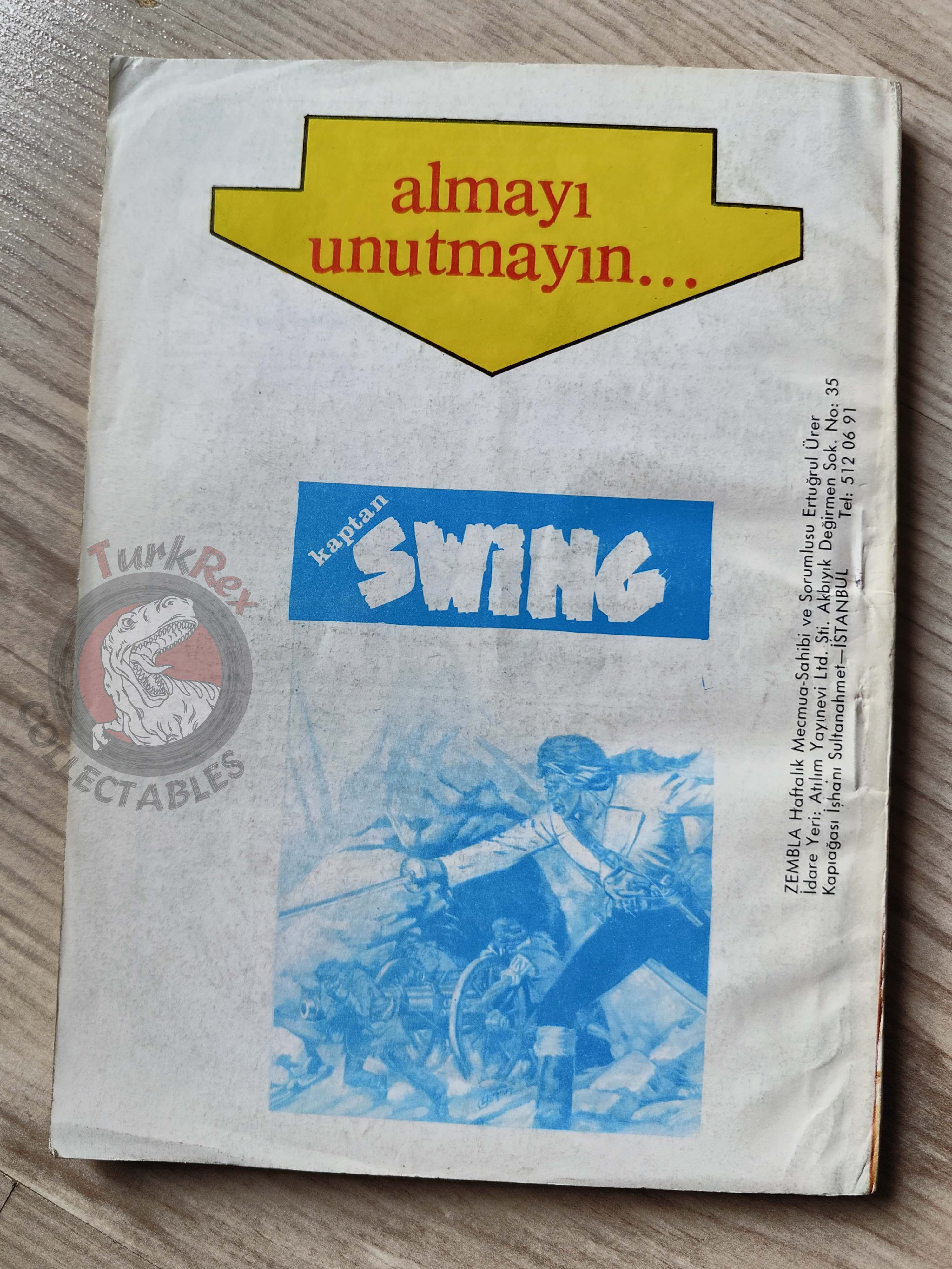 Zembla #49 80s Turkish Comic Turkey Marcel Navarro Augusto Pedrazza Pampa