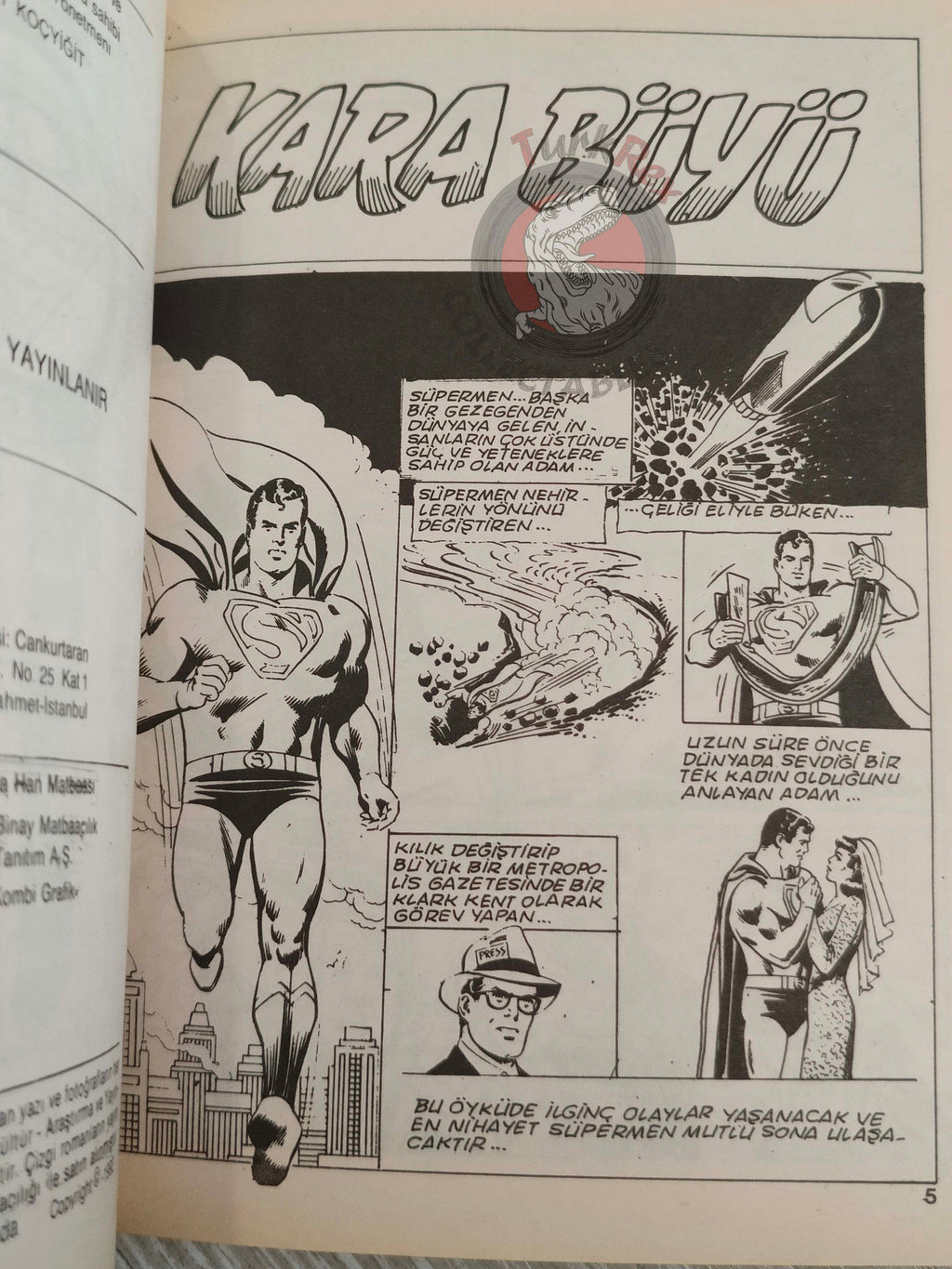 Superman Vol #54 1993 Turkish Comic Turkey Justice League of America Action Comics #528