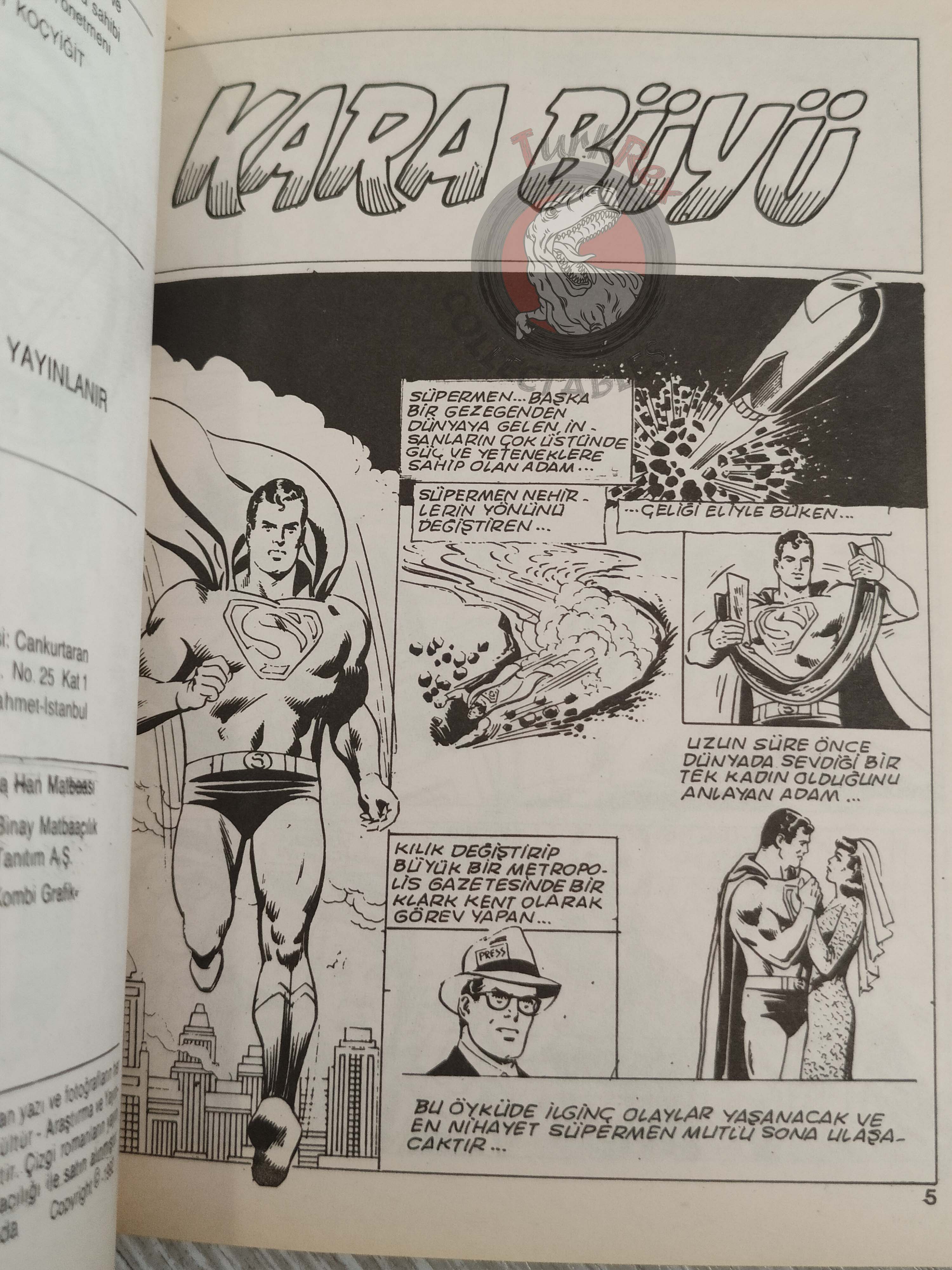 Superman Vol #54 1993 Turkish Comic Turkey Justice League of America Action Comics #528