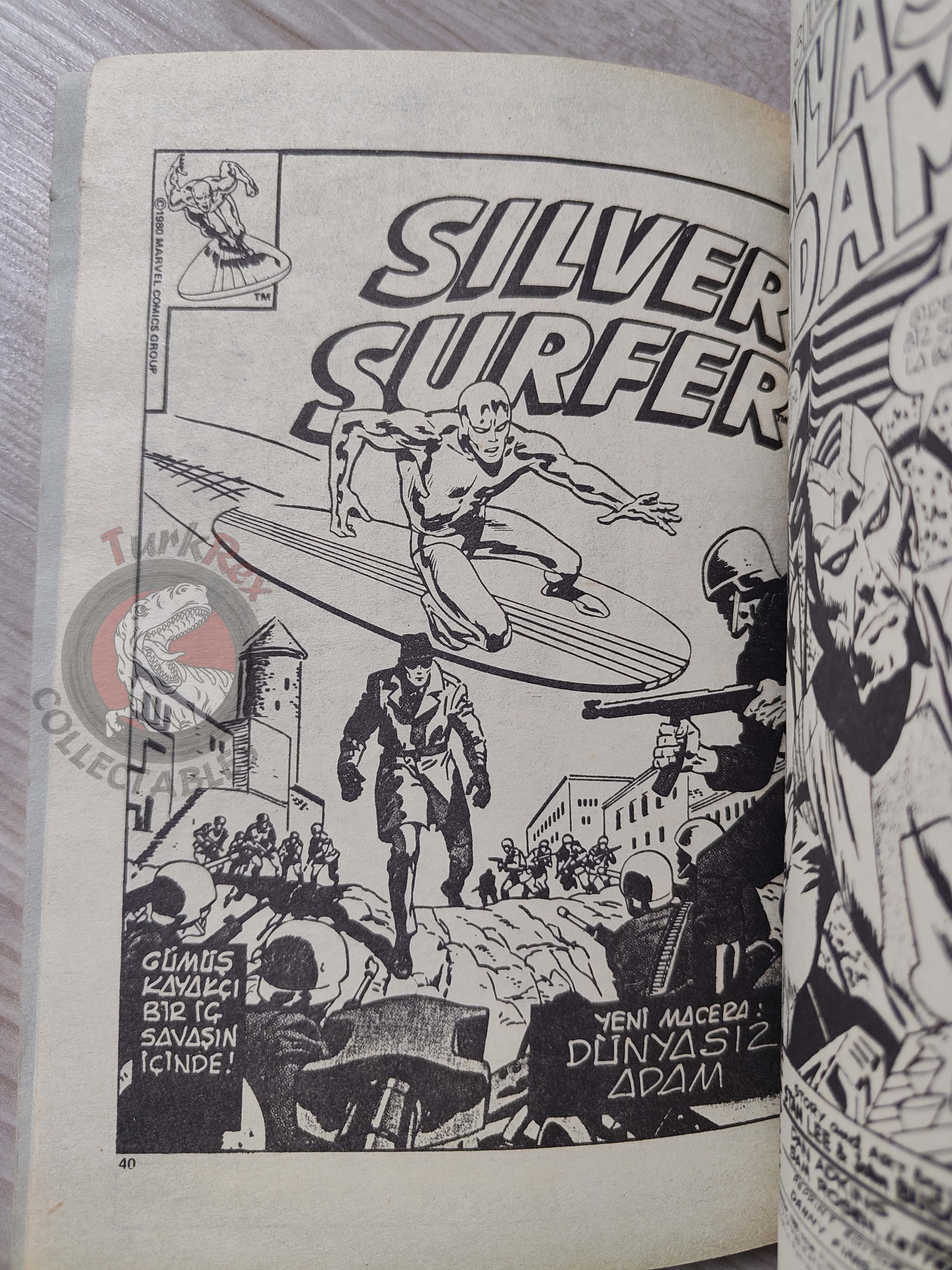 Silver Surfer #6 1987 Turkish Comic Turkey #8 #9 #10 Fantasy Masterpieces #9