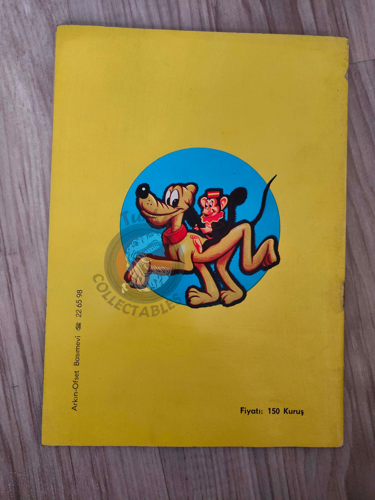 Pluto e le belve  – Walt Disney 1960s Turkish Book Turkey Illustrated Mickey Mouse