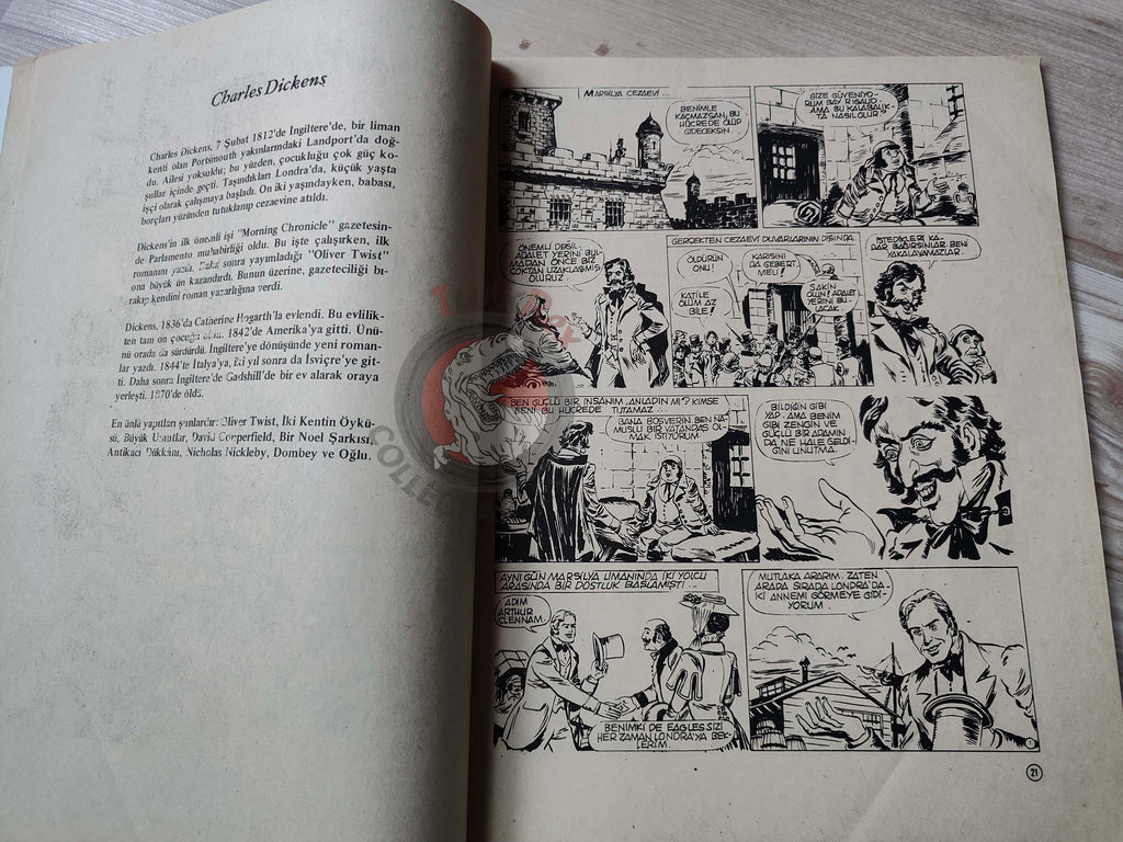 Milliyet Çocuk #39 1979 Turkish Comic Turkey Joyas Literarias Juveniles #115 Charles Dickens