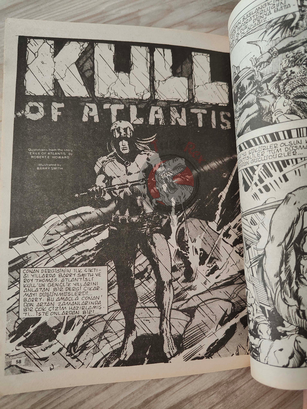 Kull the Conqueror #1 1988 Turkish Comic Turkey #9 SSOC #3