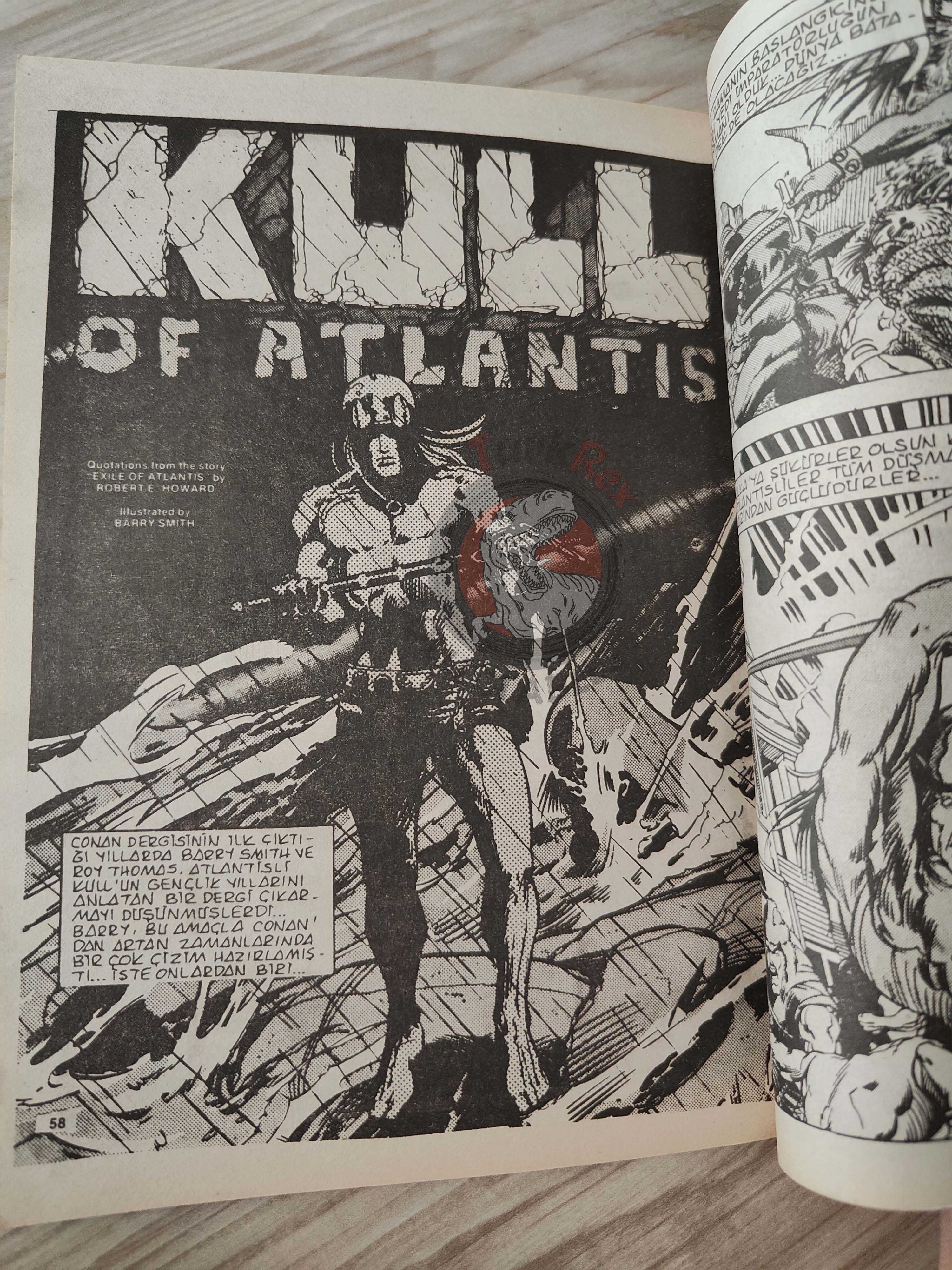 Kull the Conqueror #1 1988 Turkish Comic Turkey #9 SSOC #3