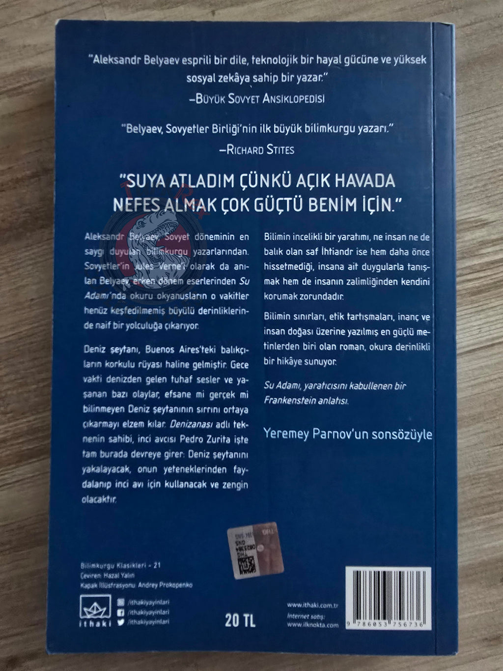 Aleksandr Belyaev – Amphibian Man 2017 1st Turkish Book Turkey