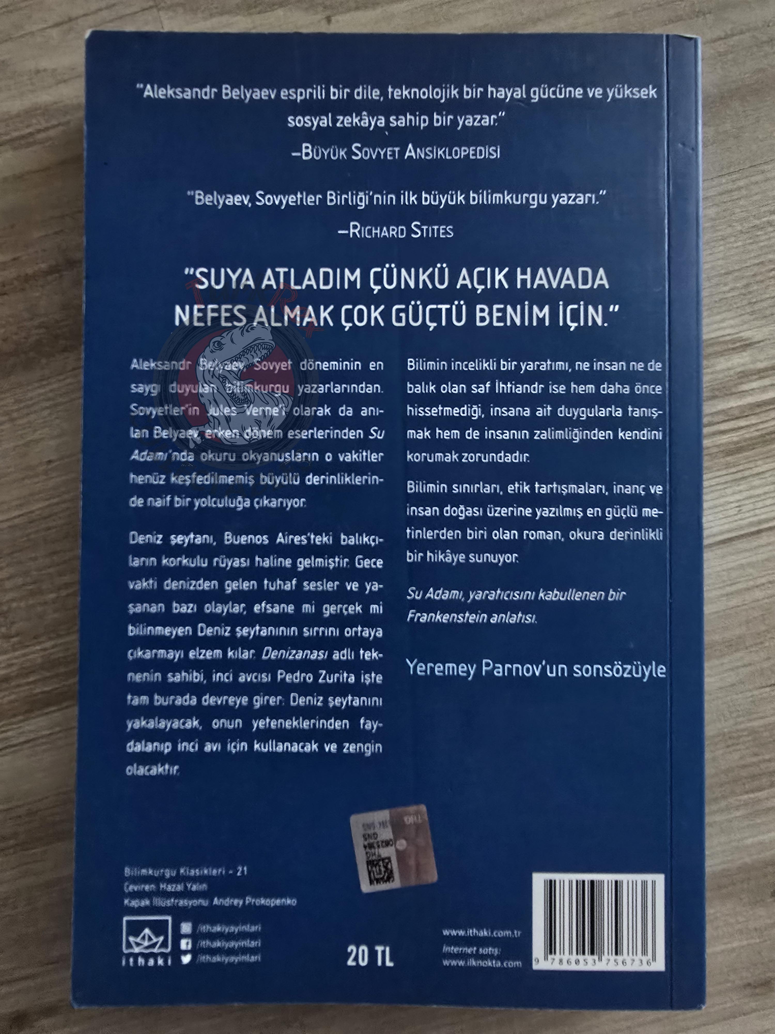 Aleksandr Belyaev – Amphibian Man 2017 1st Turkish Book Turkey
