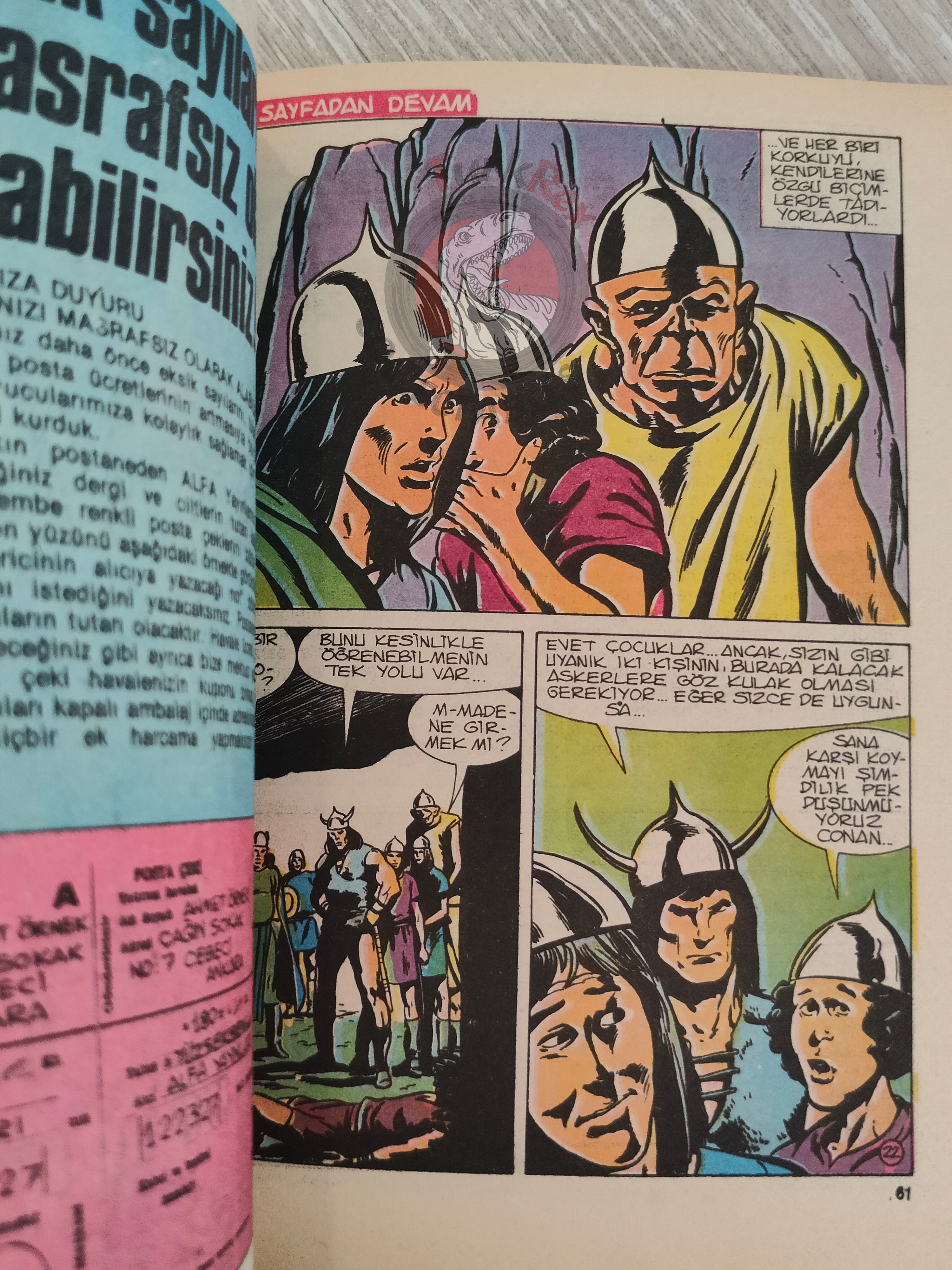 Conan Renkli #9 Turkish Comic Turkey Only Cover The Savage Sword of #53 #54 CTB #123