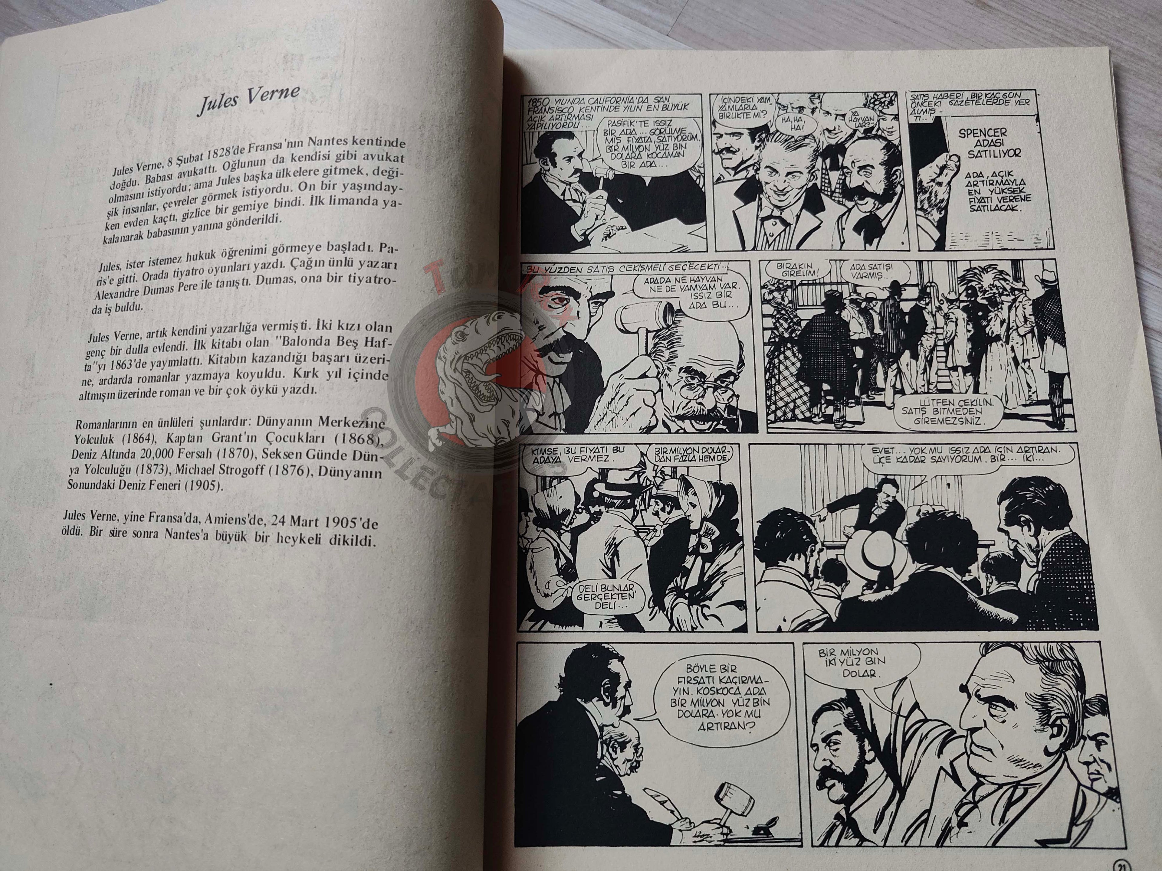 Milliyet Çocuk #40 1979 Turkish Comic Turkey Joyas Literarias Juveniles #108 Jules Verne