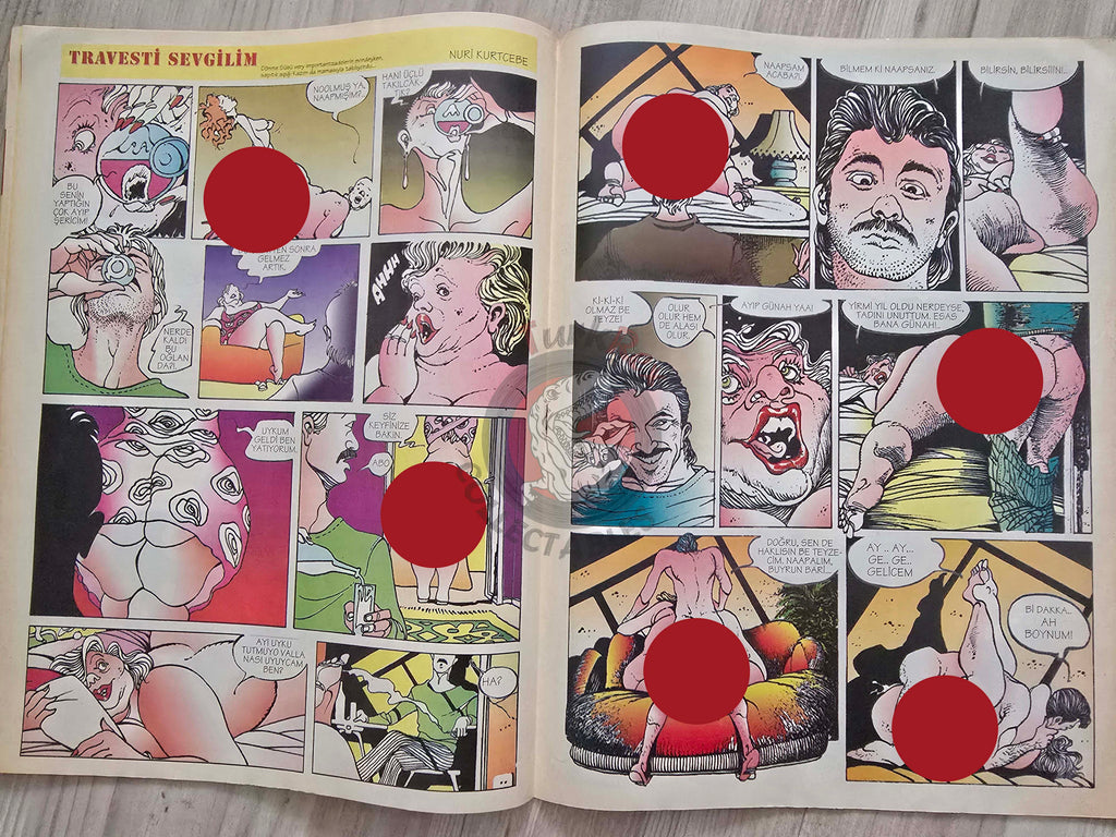 Eroskop #5 1993 Turkish Comic Turkey Erotic Mag La Contessa Rossa Georges Pichard