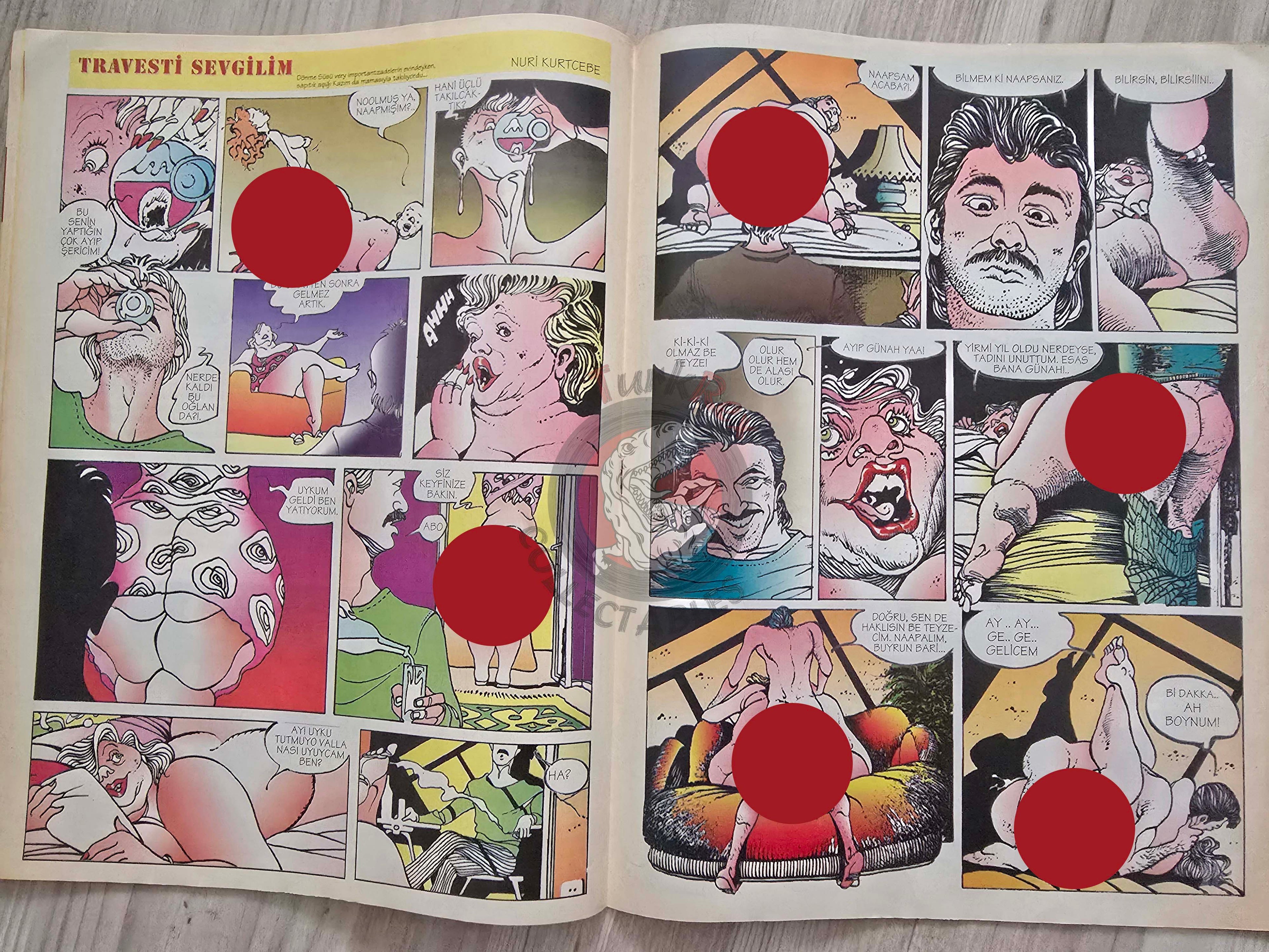 Eroskop #5 1993 Turkish Comic Turkey Erotic Mag La Contessa Rossa Georges Pichard
