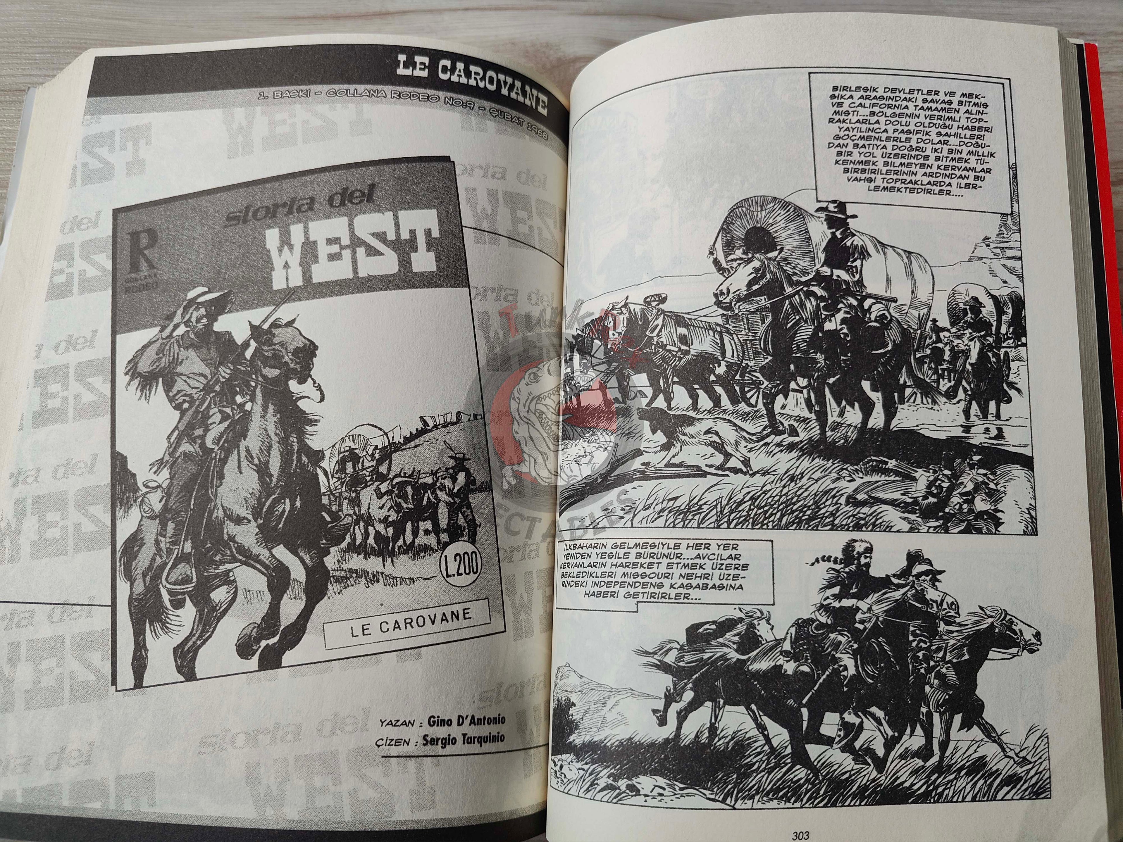 Storia del West Vol #2 Alamo Turkish Comic Turkey #5 #6 #7 #8