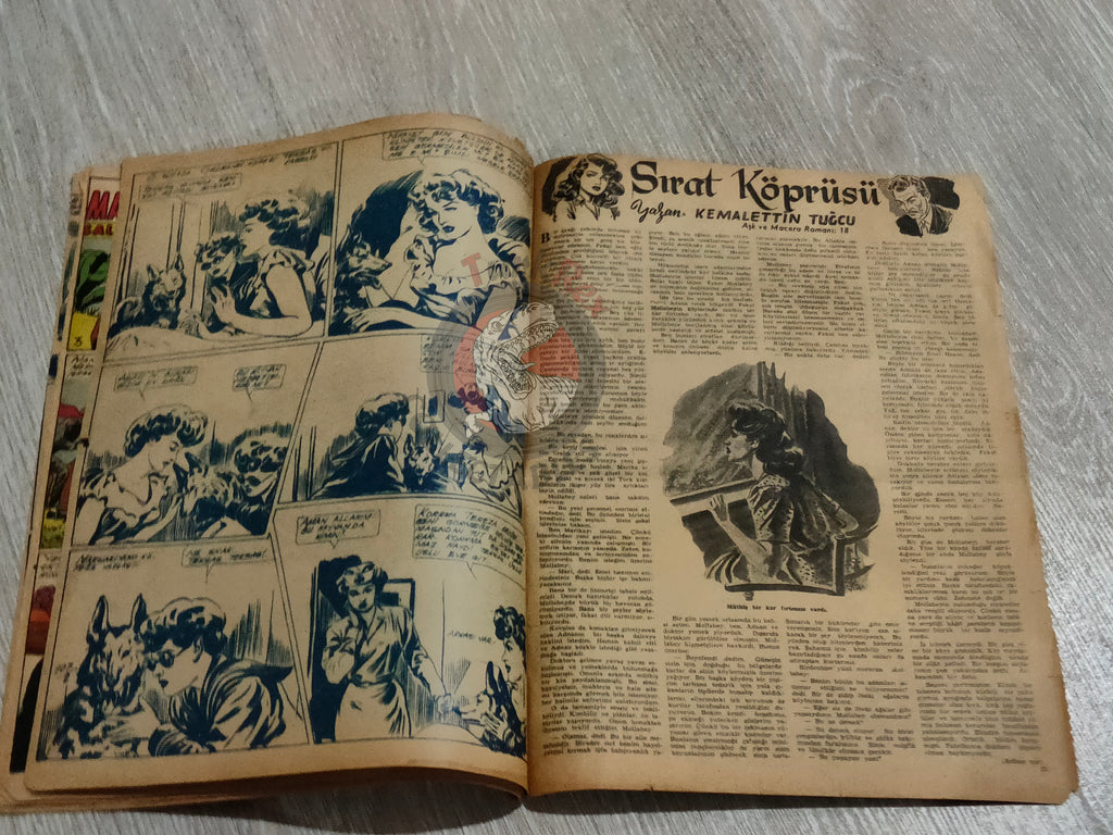 Binbir Roman #107 1950 Victor Hugo 93 - Mandrake Turkish Comic Mag Turkey