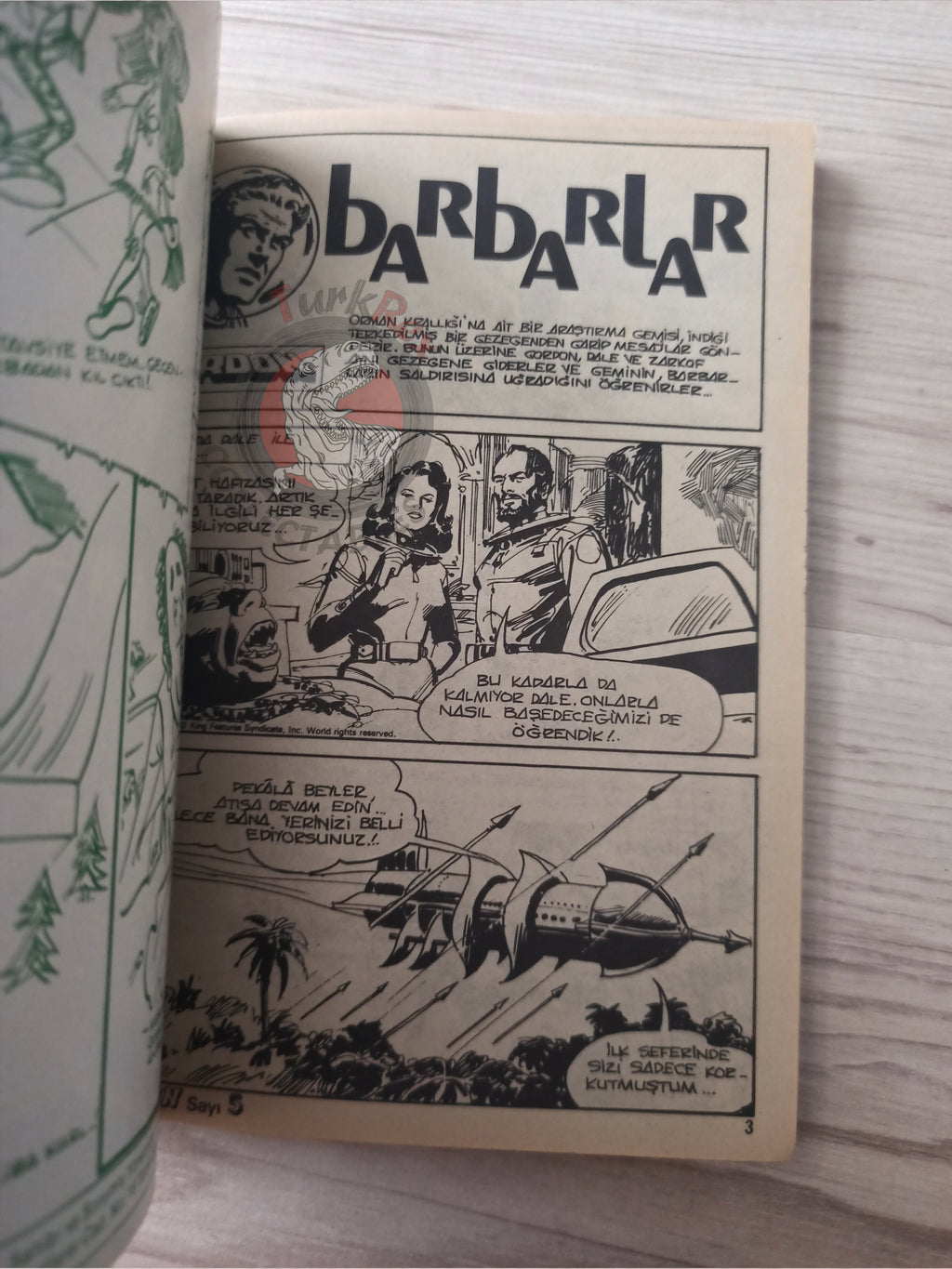 Flash Gordon Super Album #2 1980s Turkish Comic Turkey #115 #118 #119
