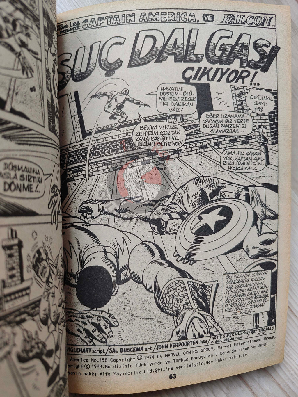 Captain America – Volume 1 1989 Turkish Comic Turkey