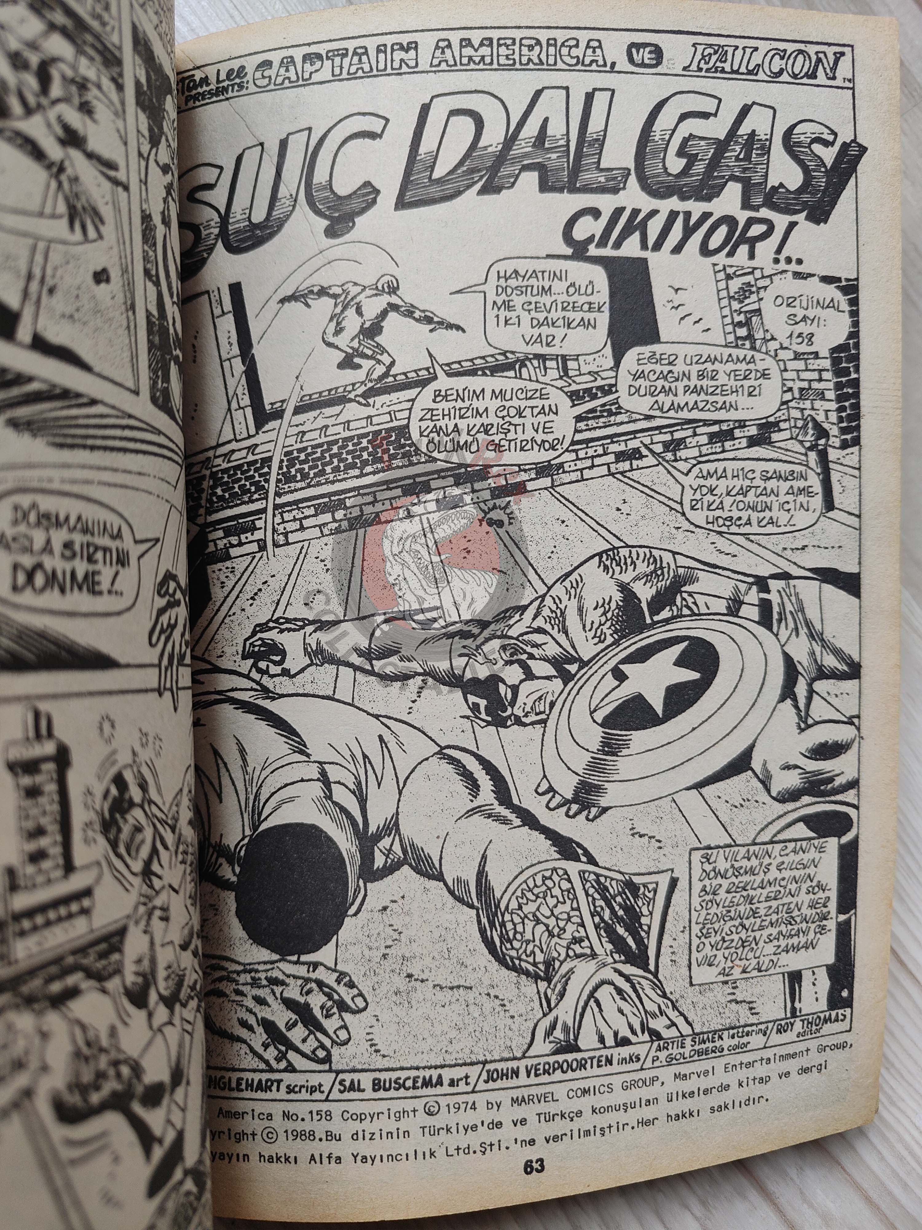 Captain America – Volume 1 1989 Turkish Comic Turkey