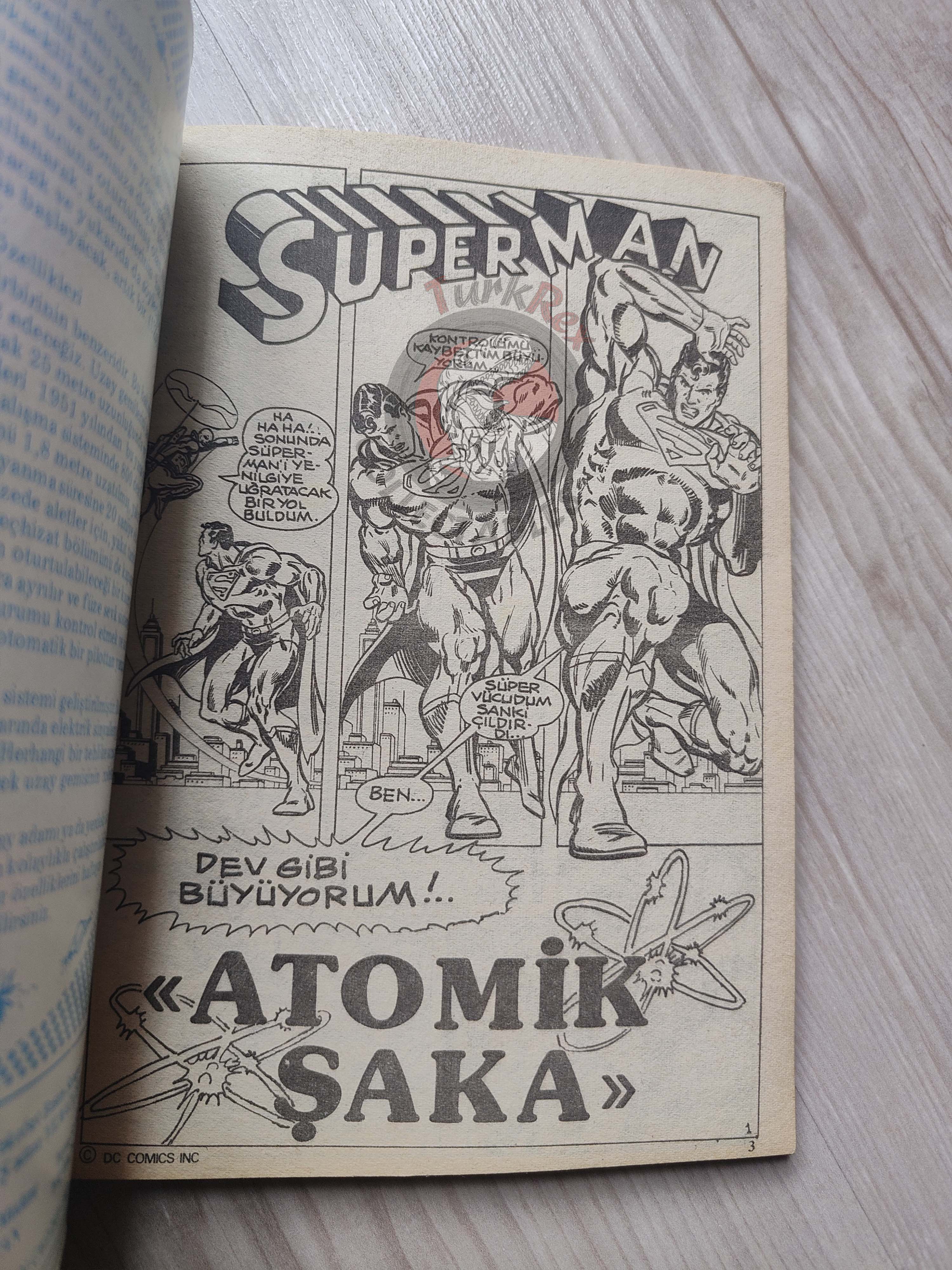 Superman Vol #4 1980s Turkish Comic Turkey #301 #302 #303 #328 Family #192 #193